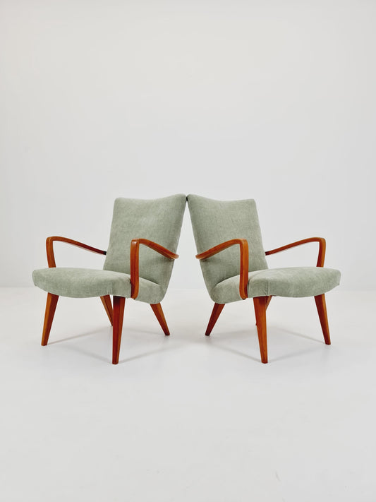 Midcentury easy chairs by Walter Knoll for Knoll Antimott , Germany, 1960s, Set of 2