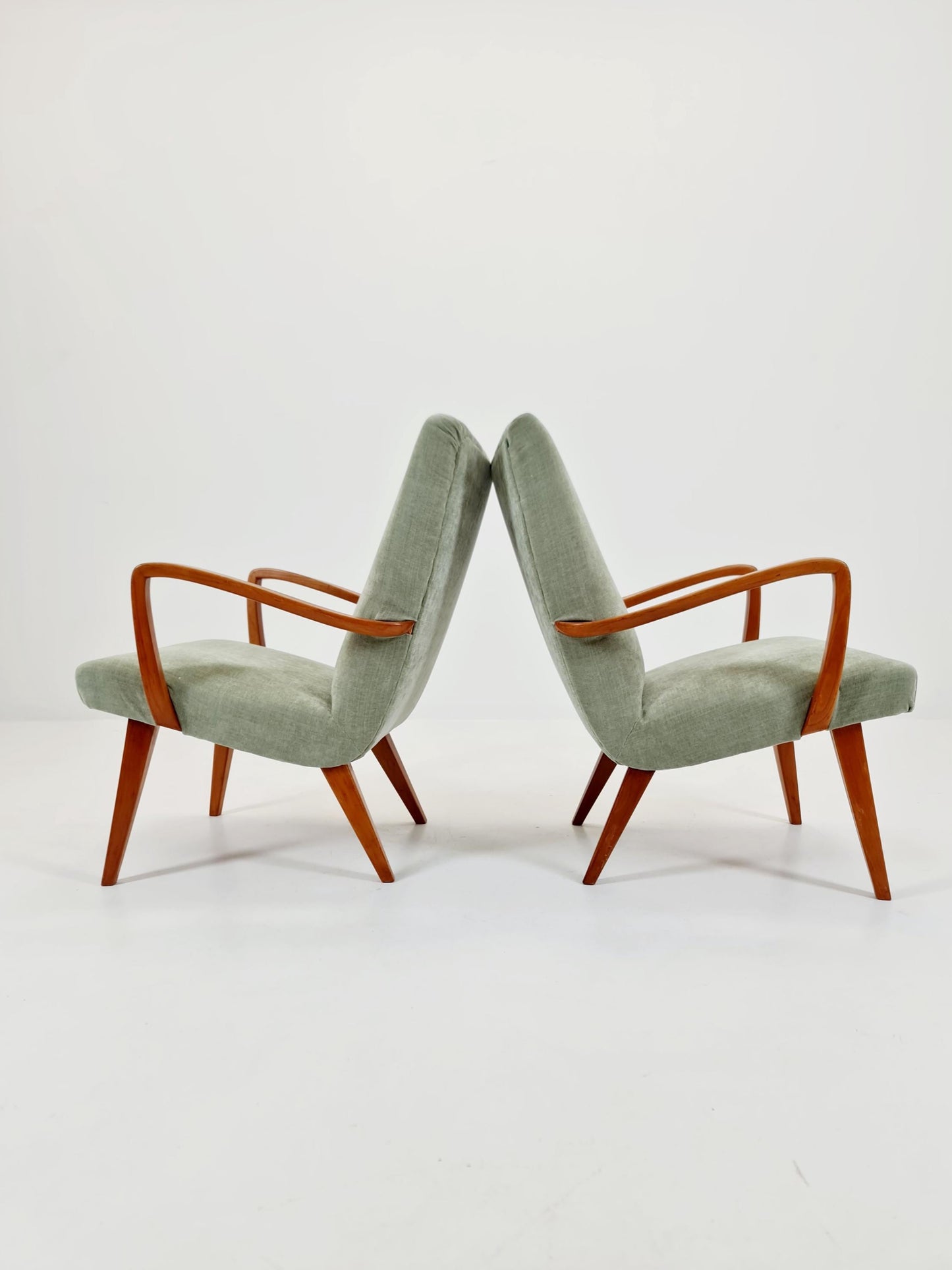 Midcentury easy chairs by Walter Knoll for Knoll Antimott , Germany, 1960s, Set of 2