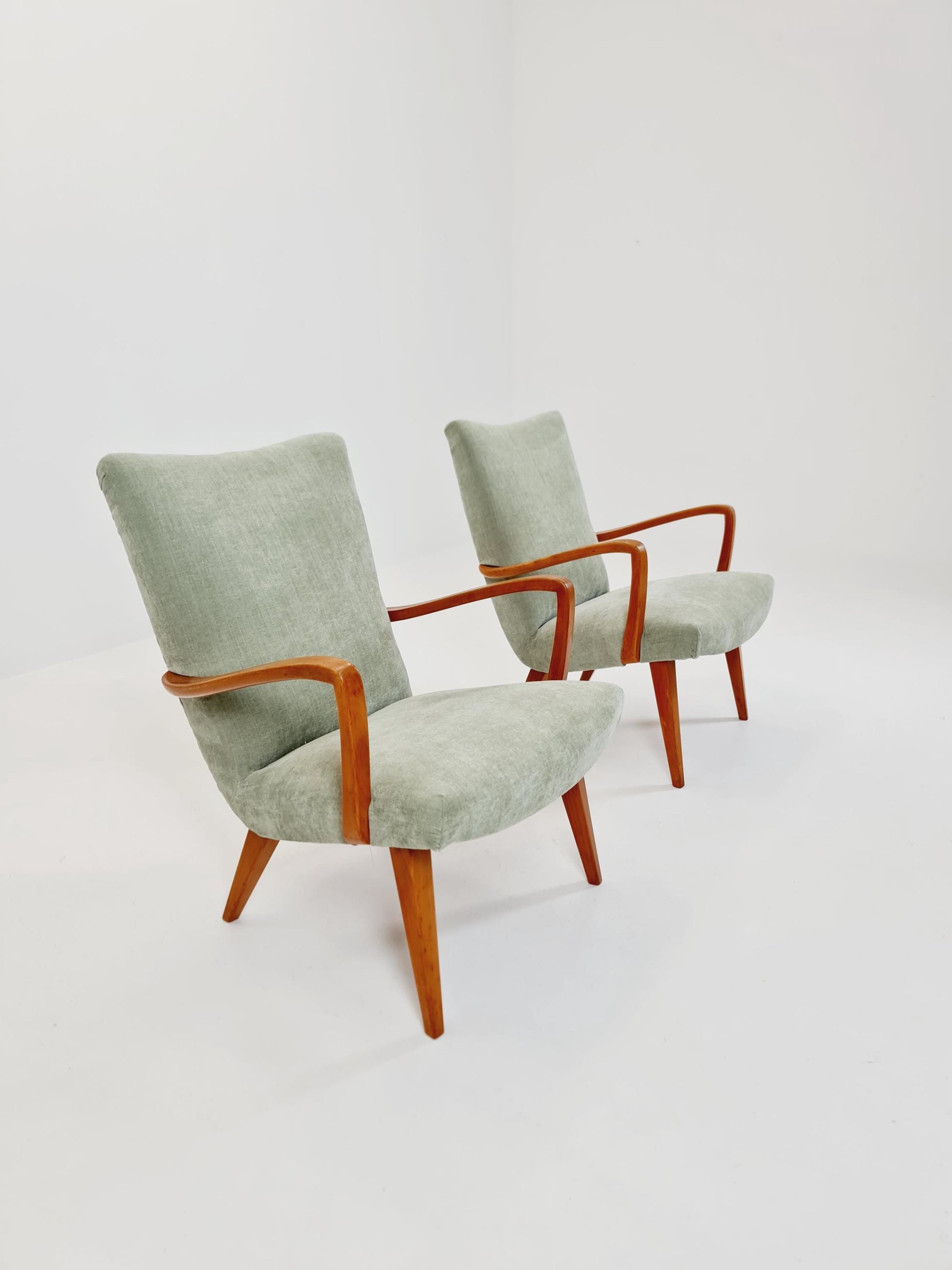 Midcentury easy chairs by Walter Knoll for Knoll Antimott , Germany, 1960s, Set of 2