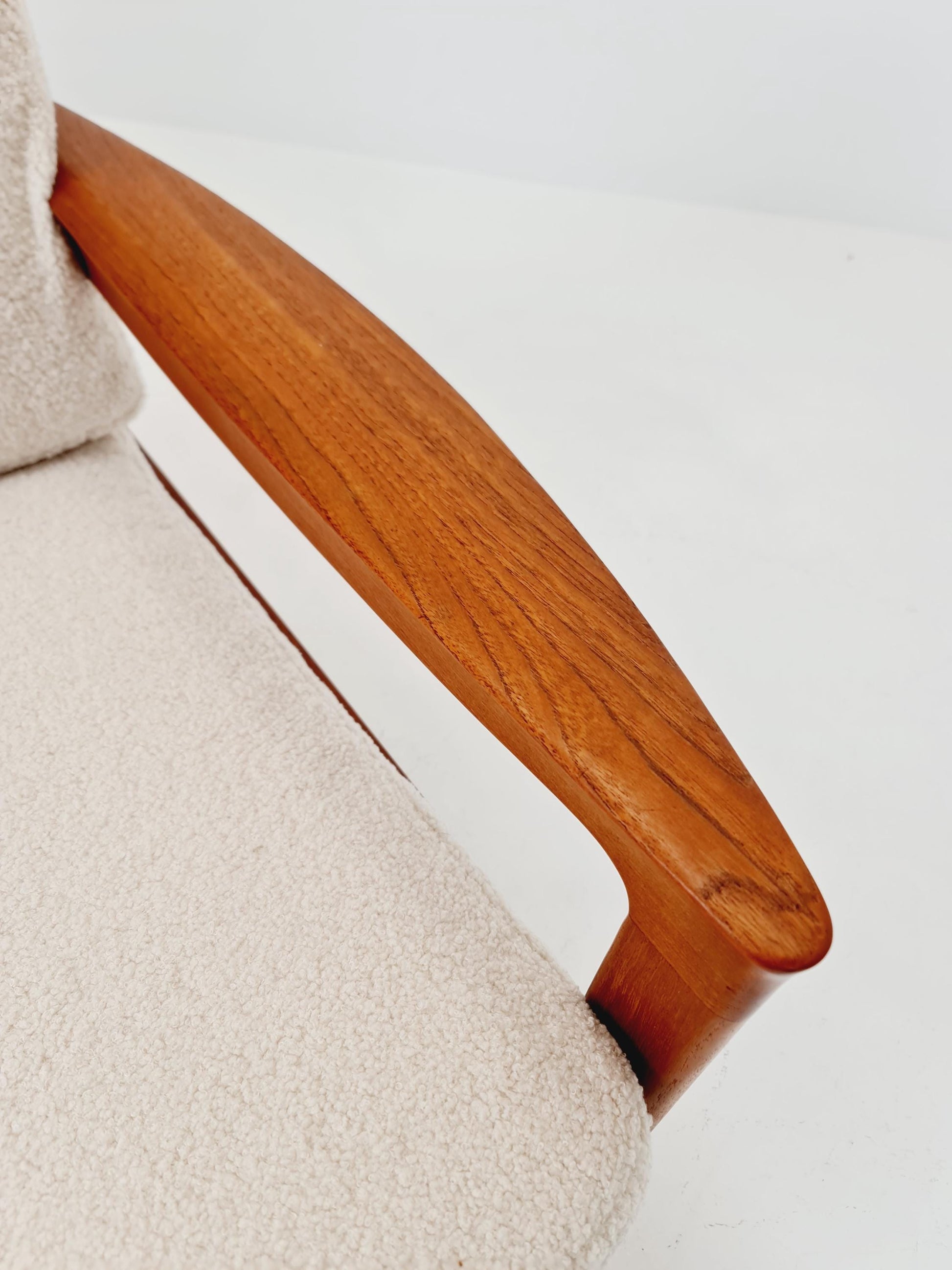 Mid century easy lounge couch by Sven ellekaer for komfort teak , 1960s