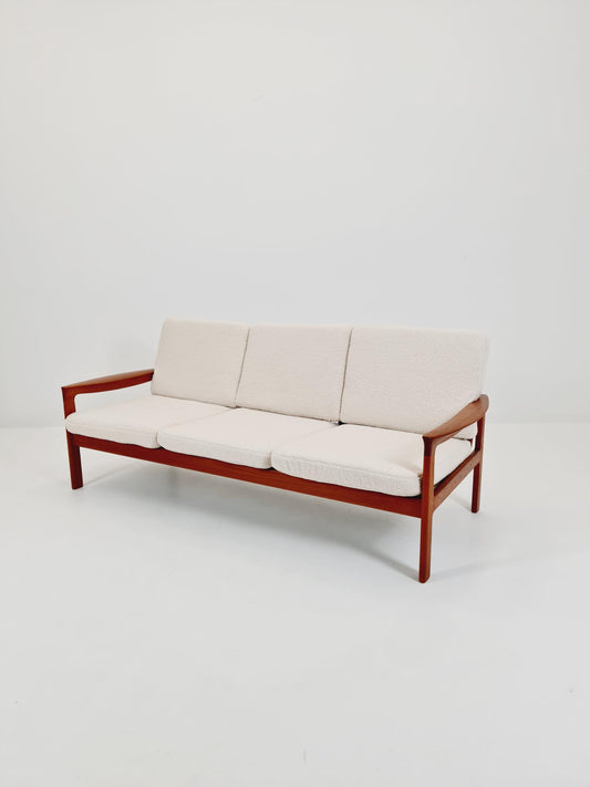 Mid century easy lounge couch by Sven ellekaer for komfort teak , 1960s