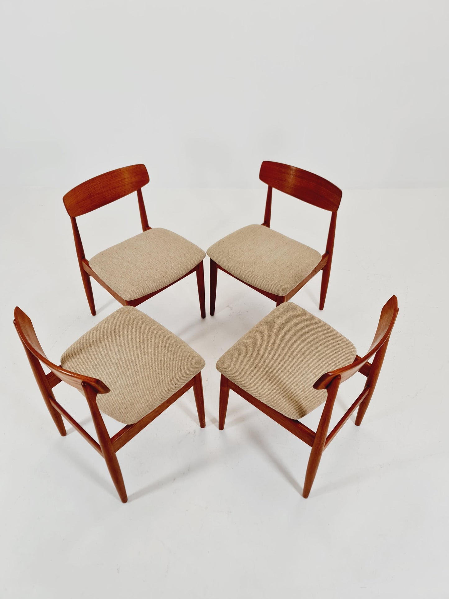 Vintage Midcentury German teak chairs by Casala, 1960s set of 4