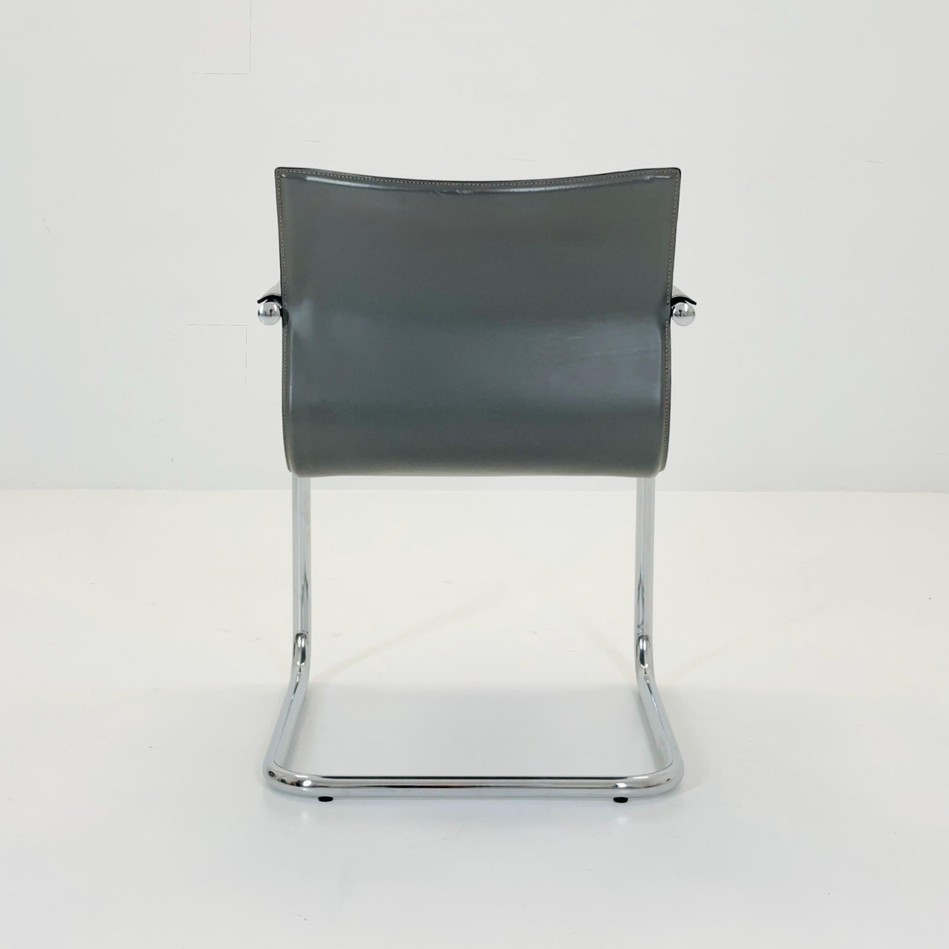 Mid century Italian Cantilever MG15 leather Armchair by Matteo Grassi, 1970s