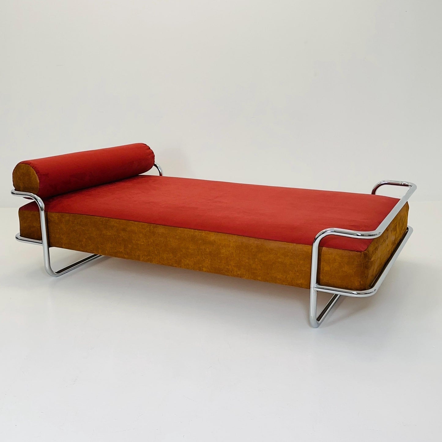 Mid century Iconic Bauhaus Vintage IKEA KROMVIK Chrome Bed by Knut Hagberg, 1980s Sweden