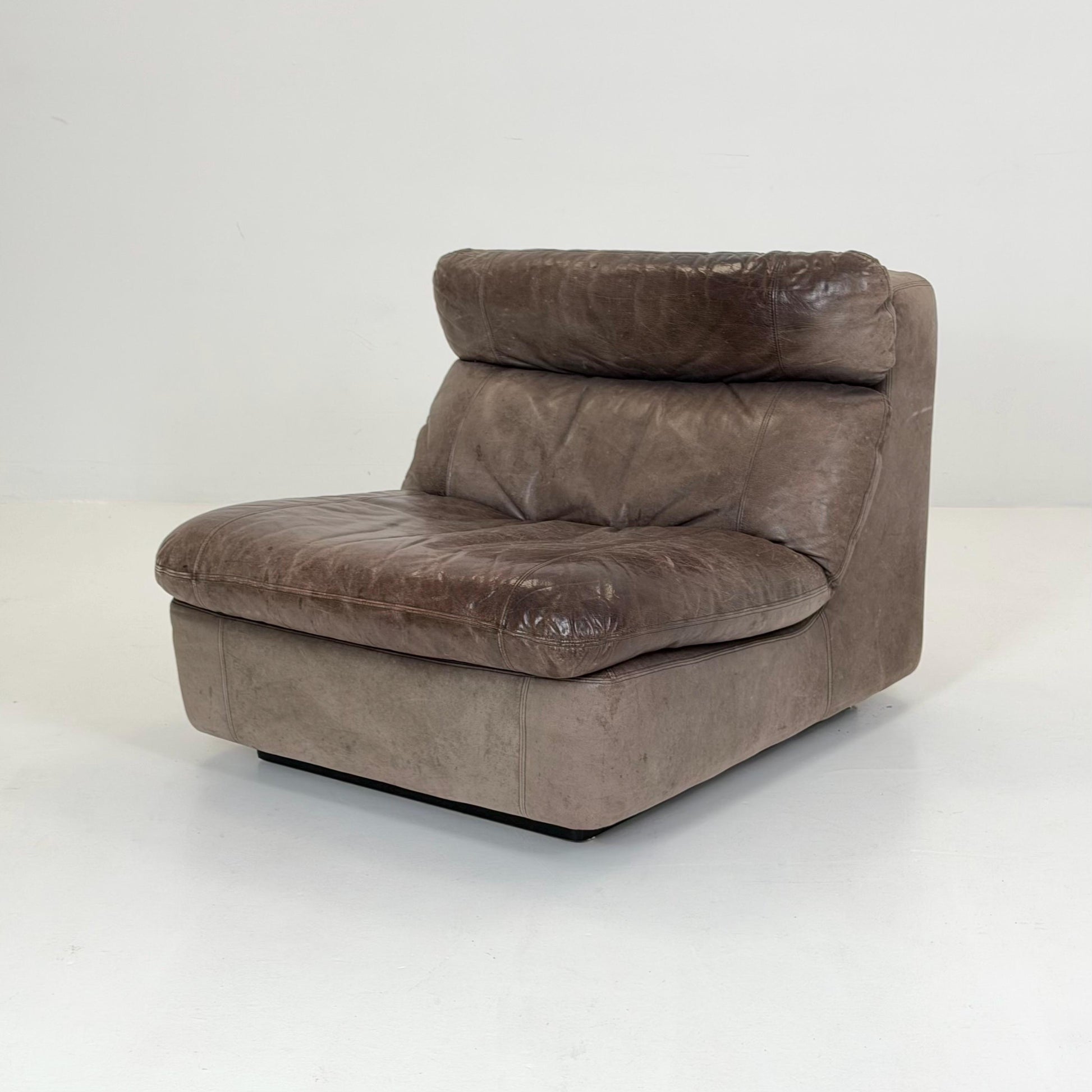 Mid-Century Leather Lounge Chair by Kill International, Germany 1970s