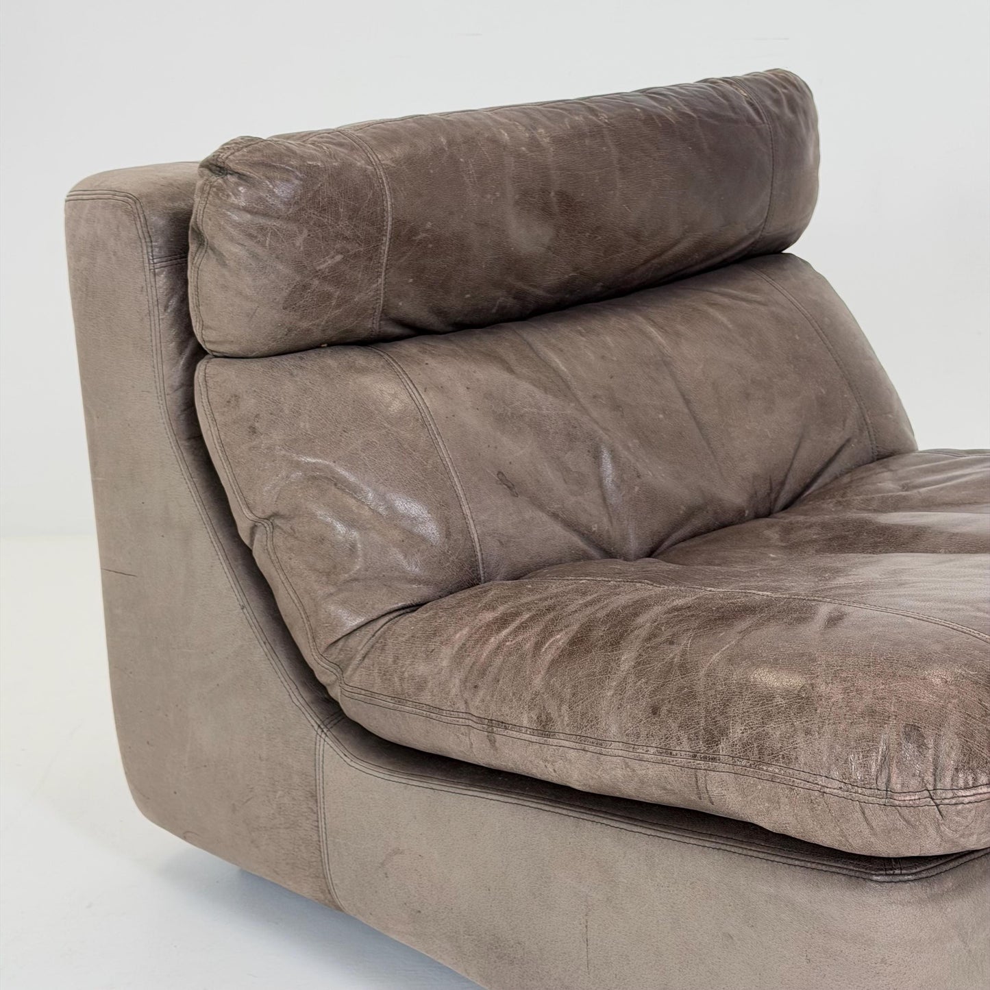 Mid-Century Leather Lounge Chair by Kill International, Germany 1970s