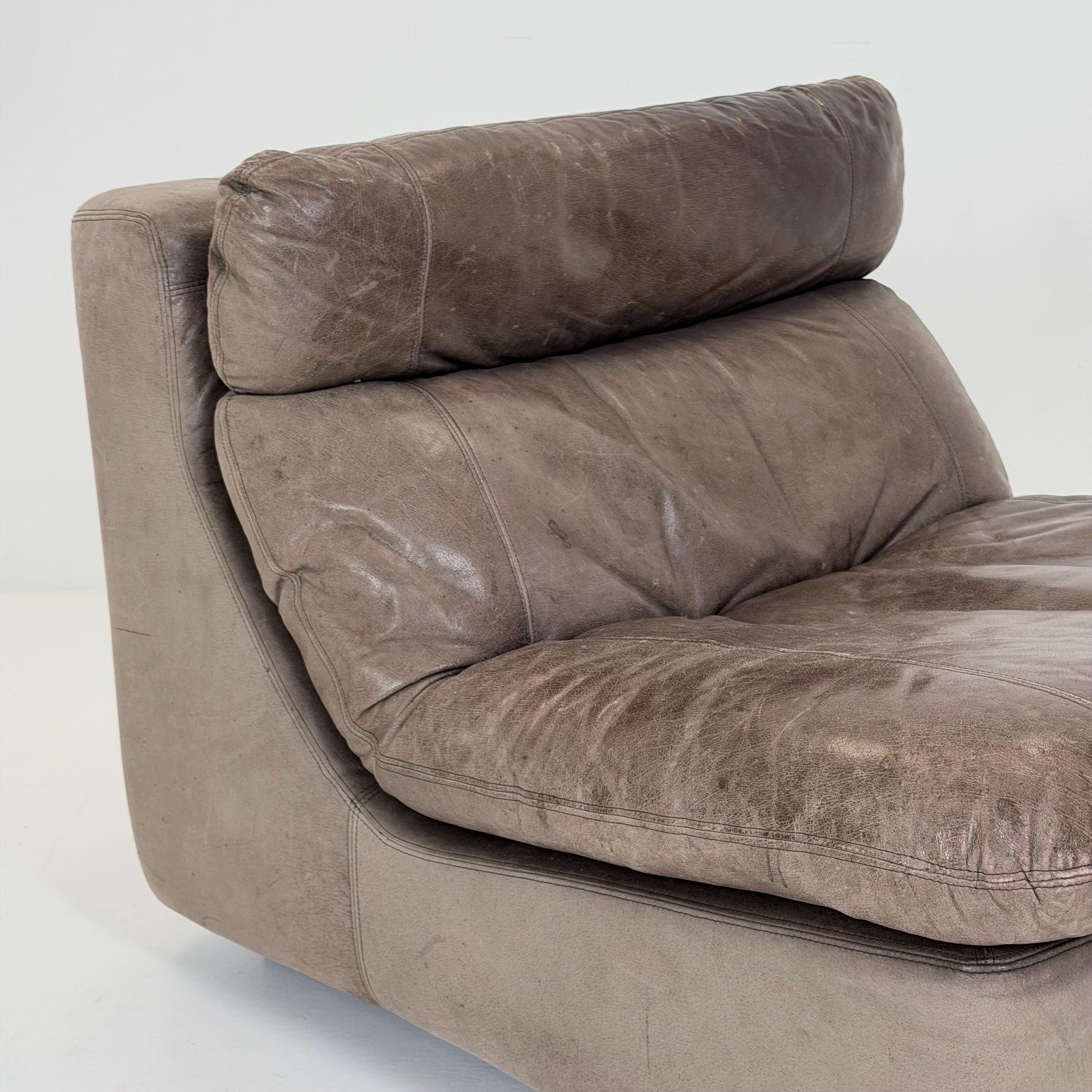 Mid-Century Leather Lounge Chair by Kill International, Germany 1970s