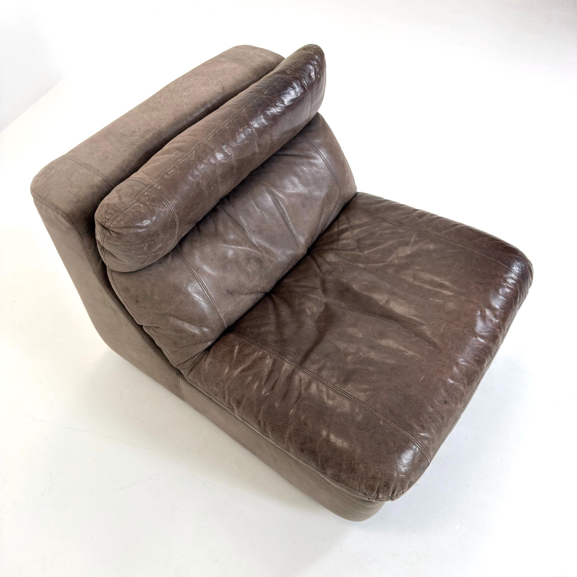 Mid-Century Leather Lounge Chair by Kill International, Germany 1970s