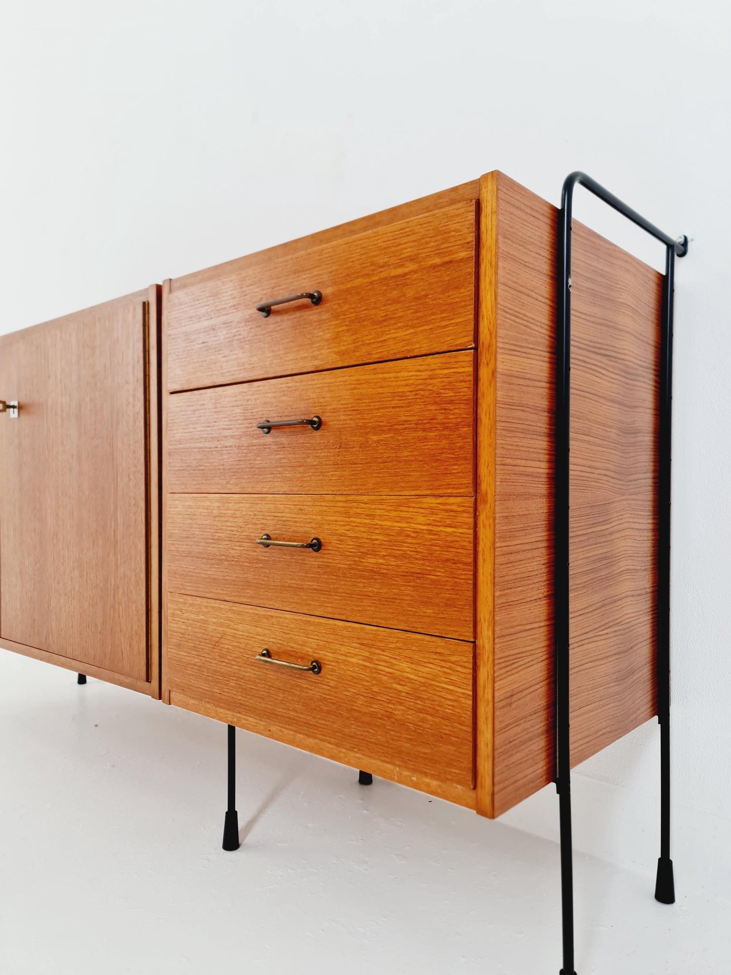 Mid Century Modern German teak Sideboard By Omnia Hilker Möbel , 1950s