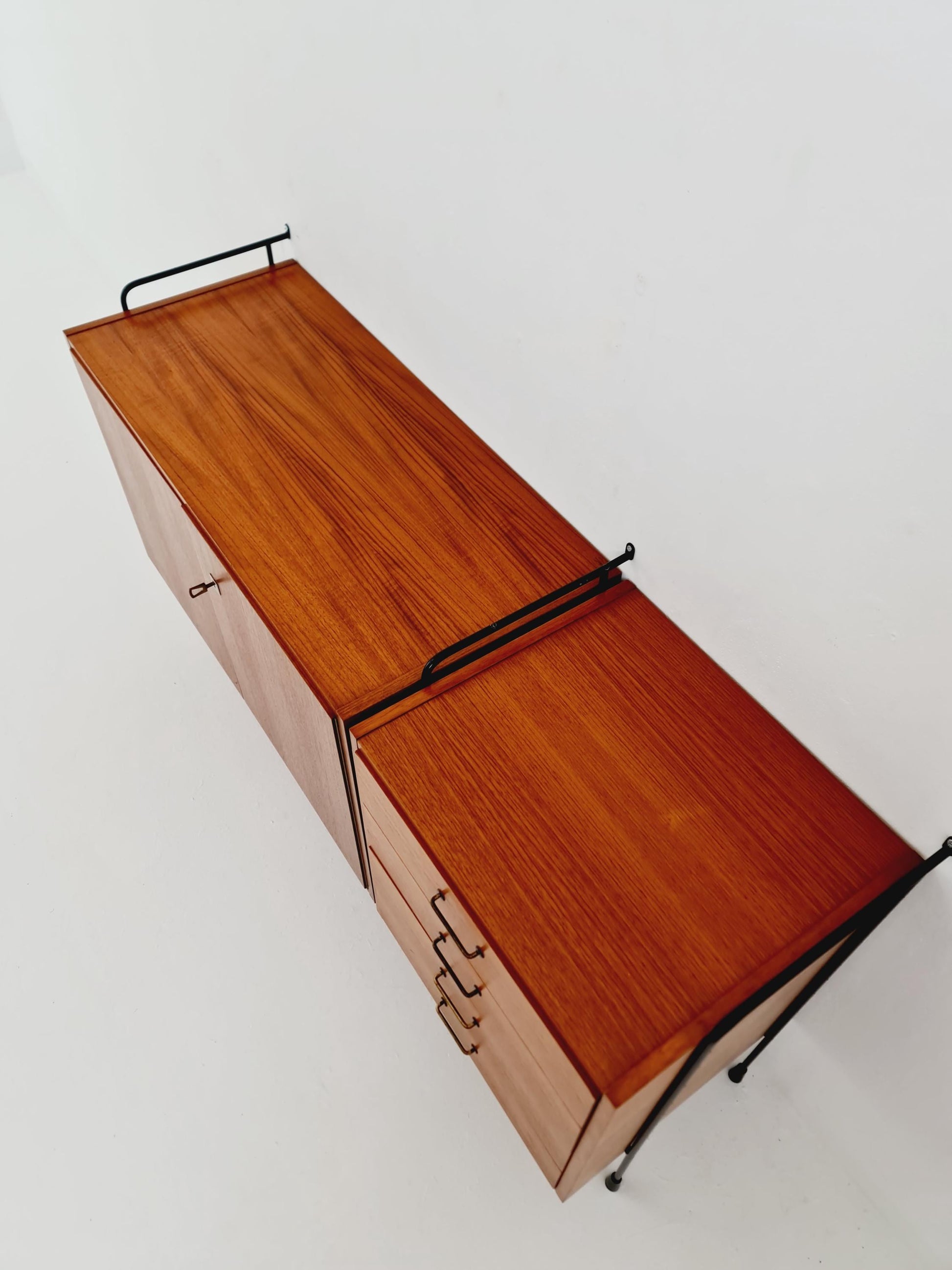 Mid Century Modern German teak Sideboard By Omnia Hilker Möbel , 1950s