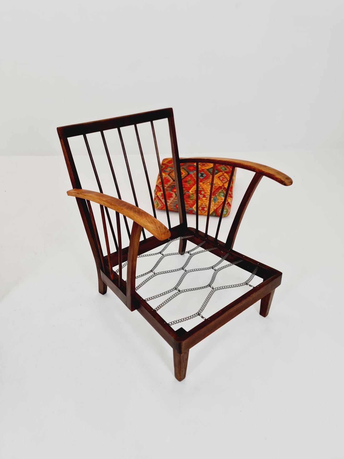 Rare Midcentury German club lounge chairs, 1940s set of 2