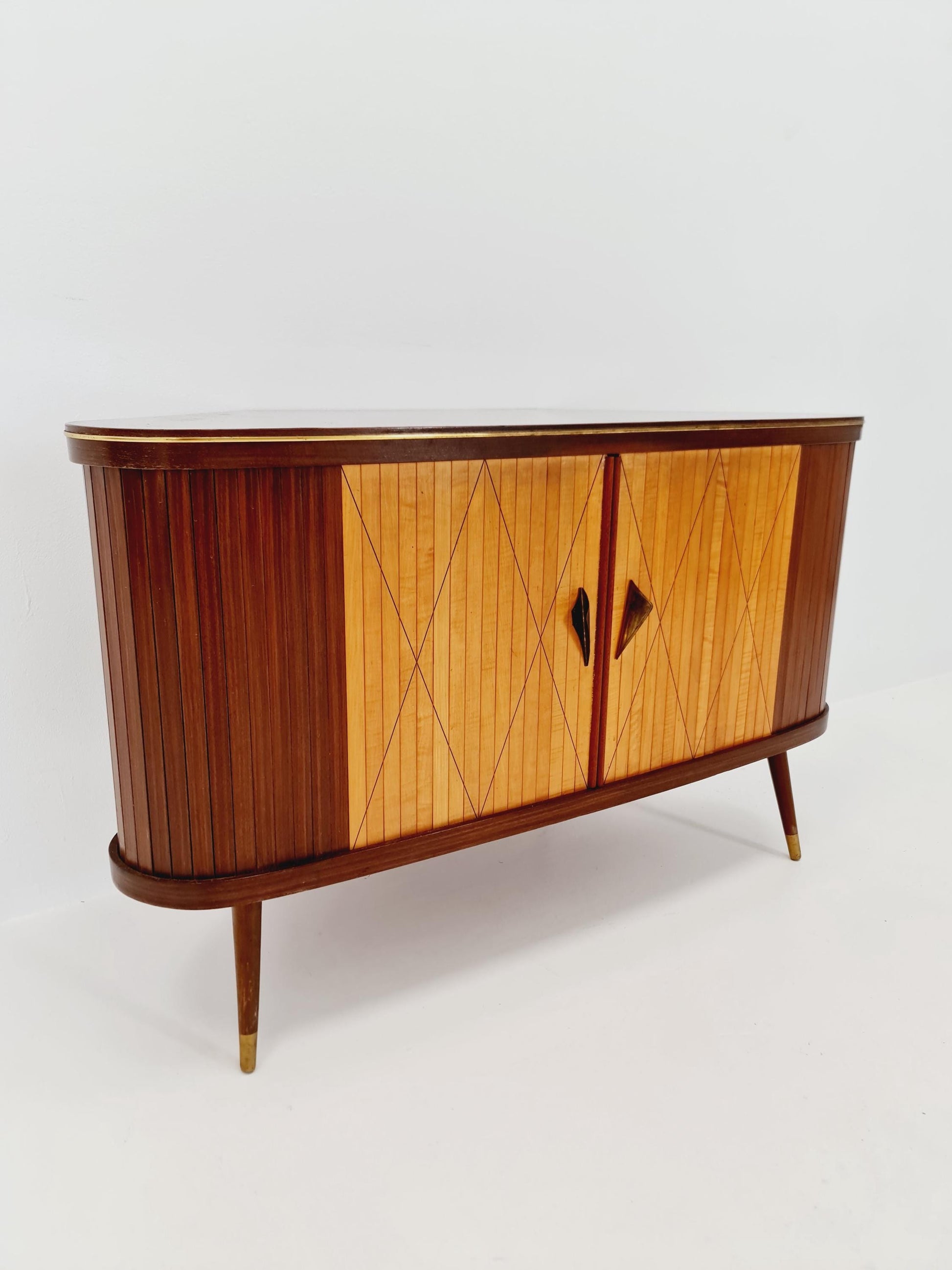 Rare Mid century Corner German bar/ sideboard, 1950s