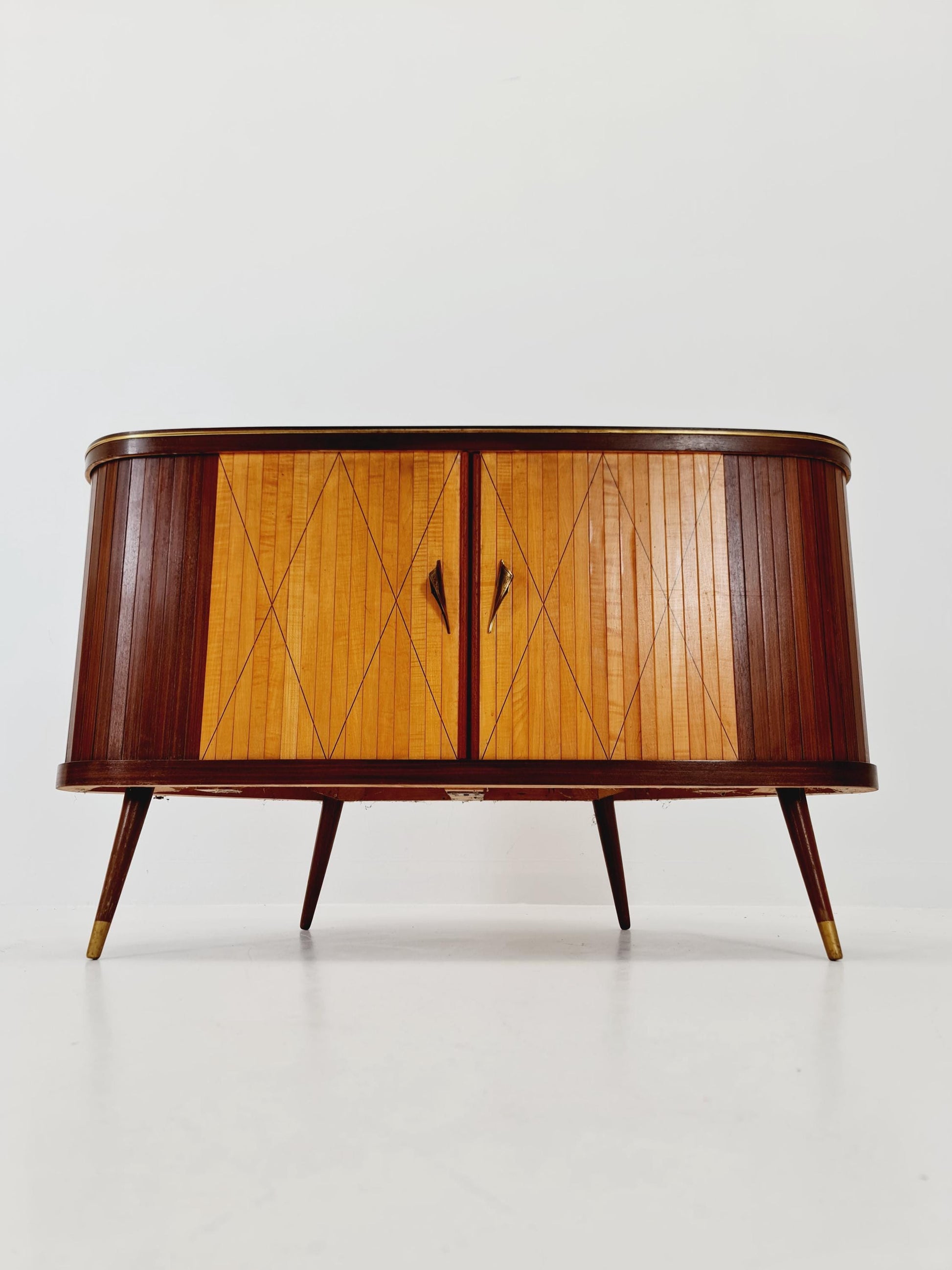 Rare Mid century Corner German bar/ sideboard, 1950s