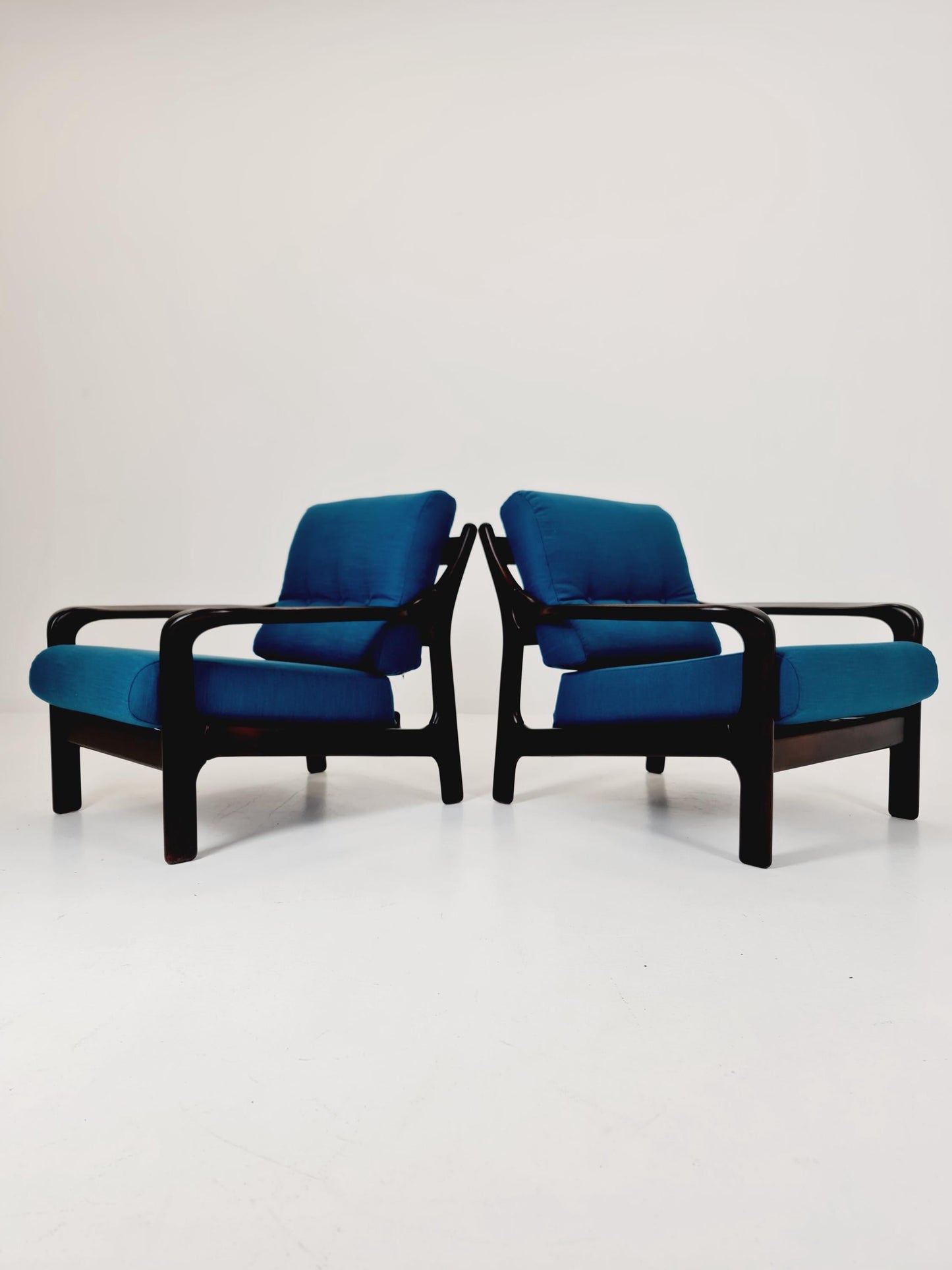 Midcentury German Set of 2 space age lounge chairs , 1970s