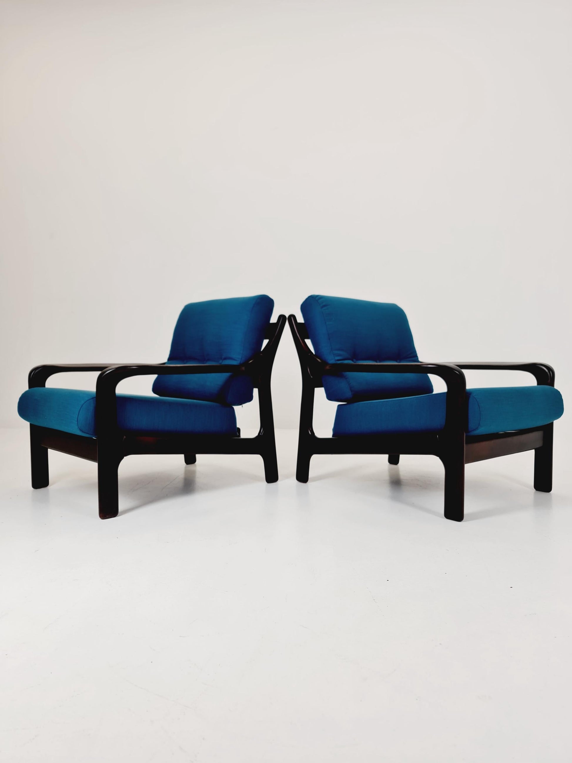 Midcentury German Set of 2 space age lounge chairs , 1970s