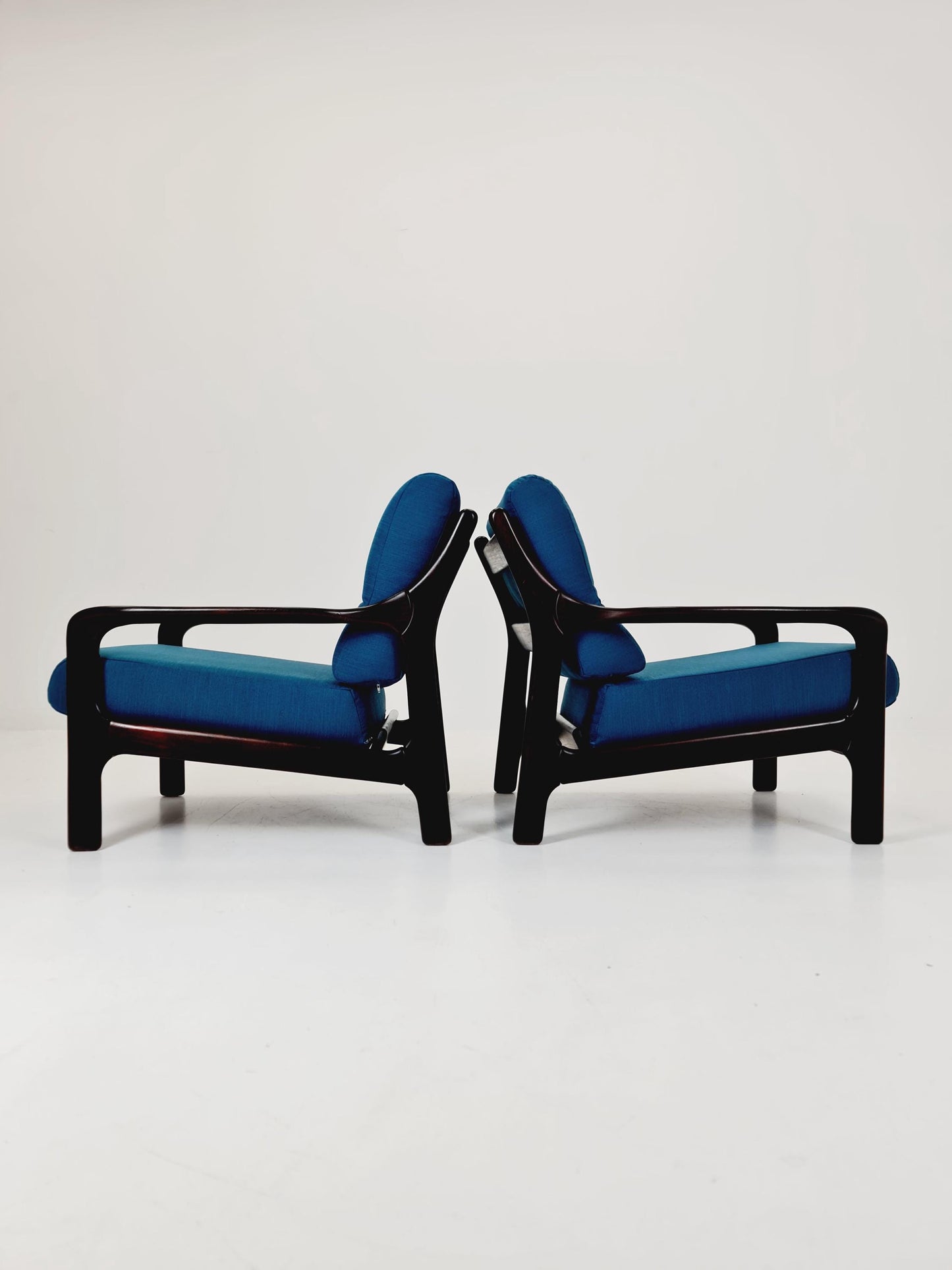 Midcentury German Set of 2 space age lounge chairs , 1970s
