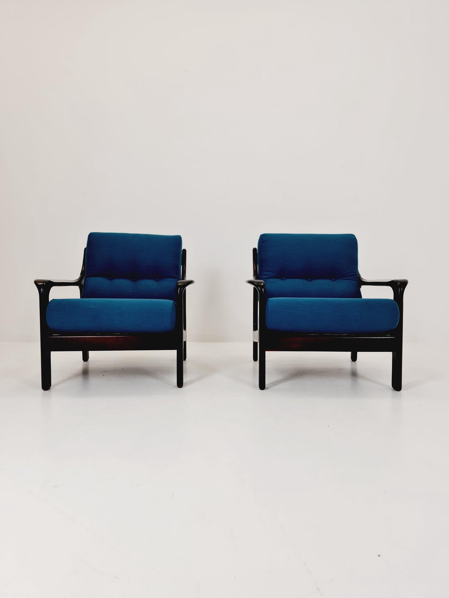 Midcentury German Set of 2 space age lounge chairs , 1970s