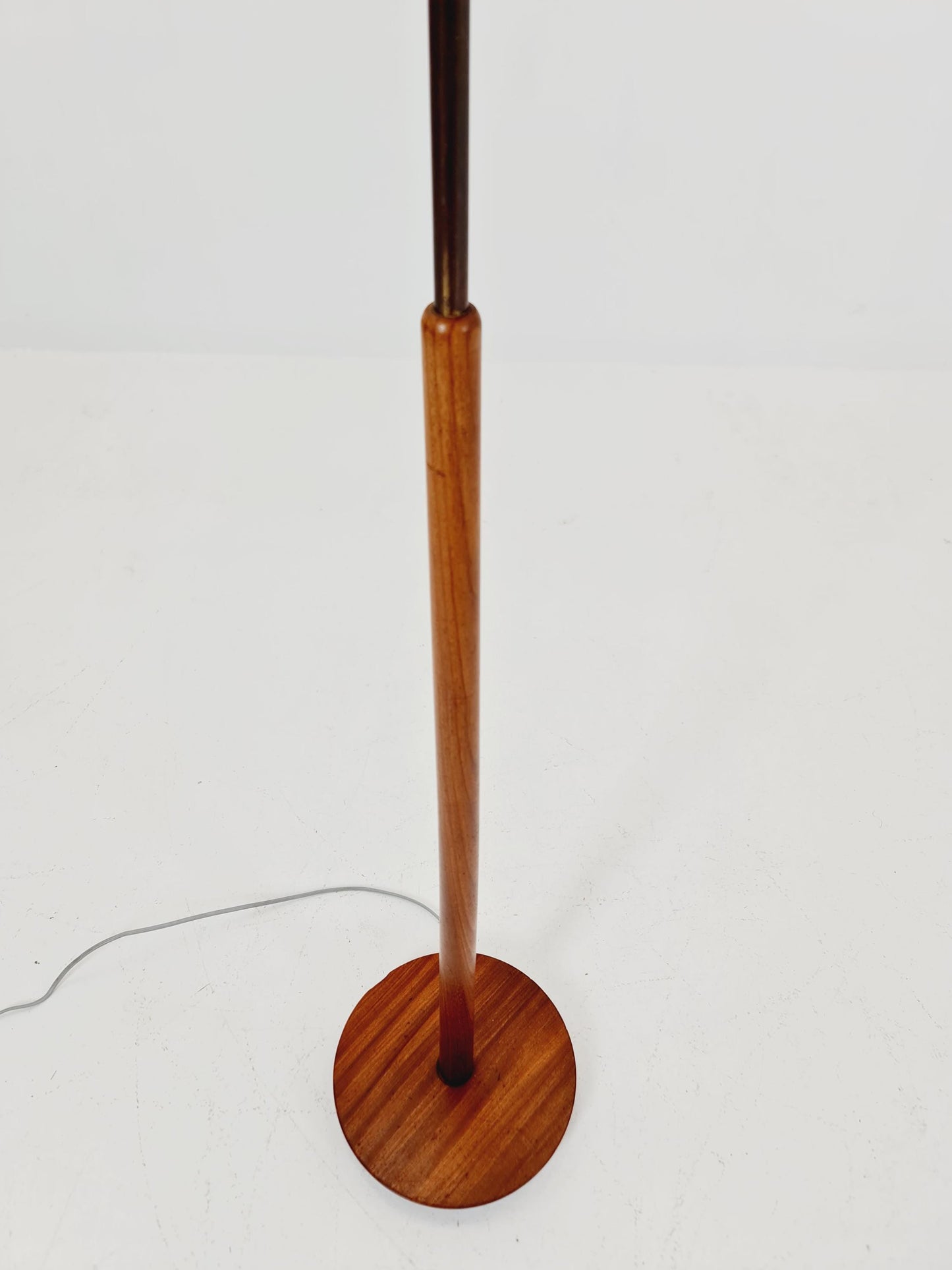 Vintage Swedish Mahagoni floor lamp by Solbackens Svarveri AB, 1970s