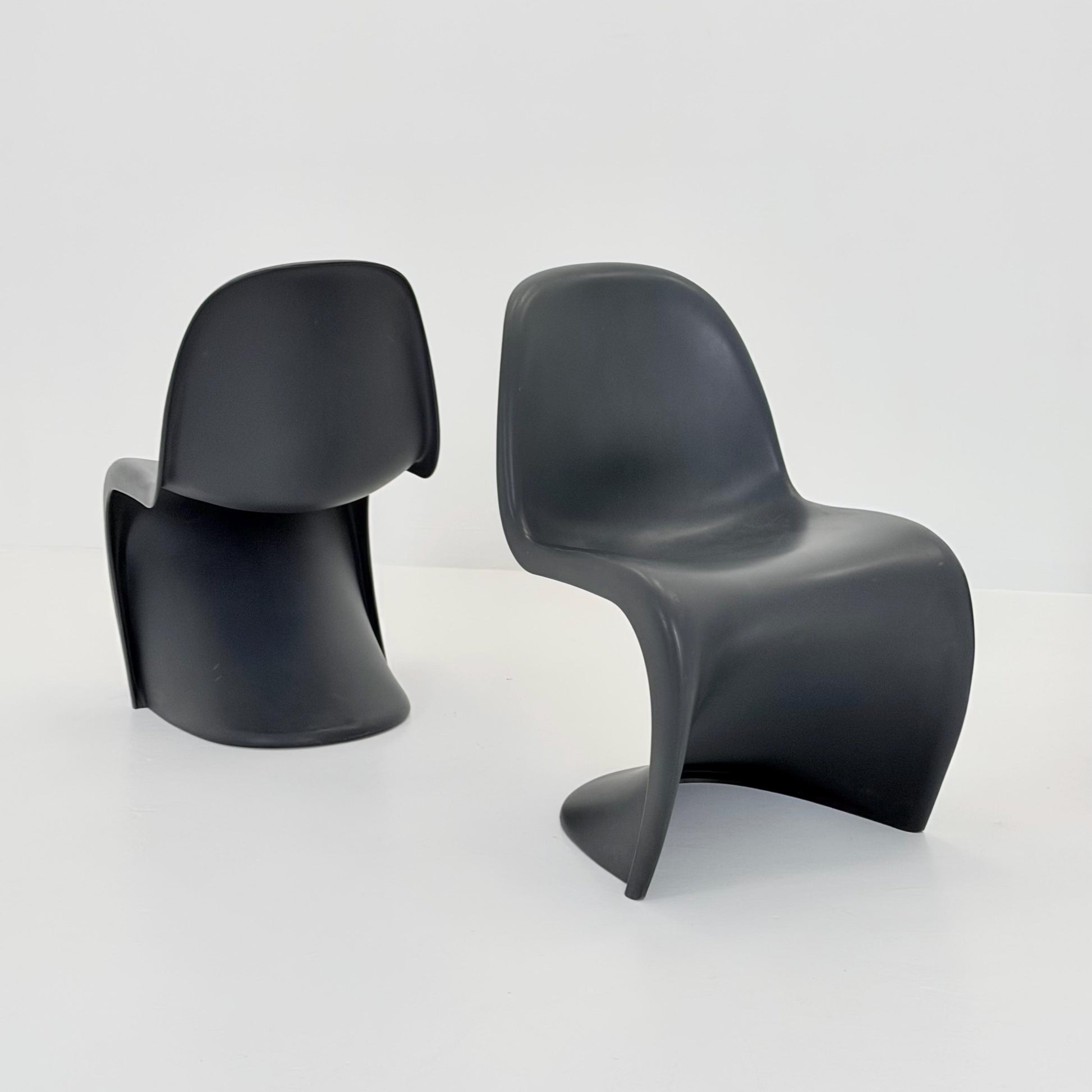 1 of 3 Orginal Limited Edition Verner Panton chair in anthrazit dark grey ABS germany by Vitra 2012