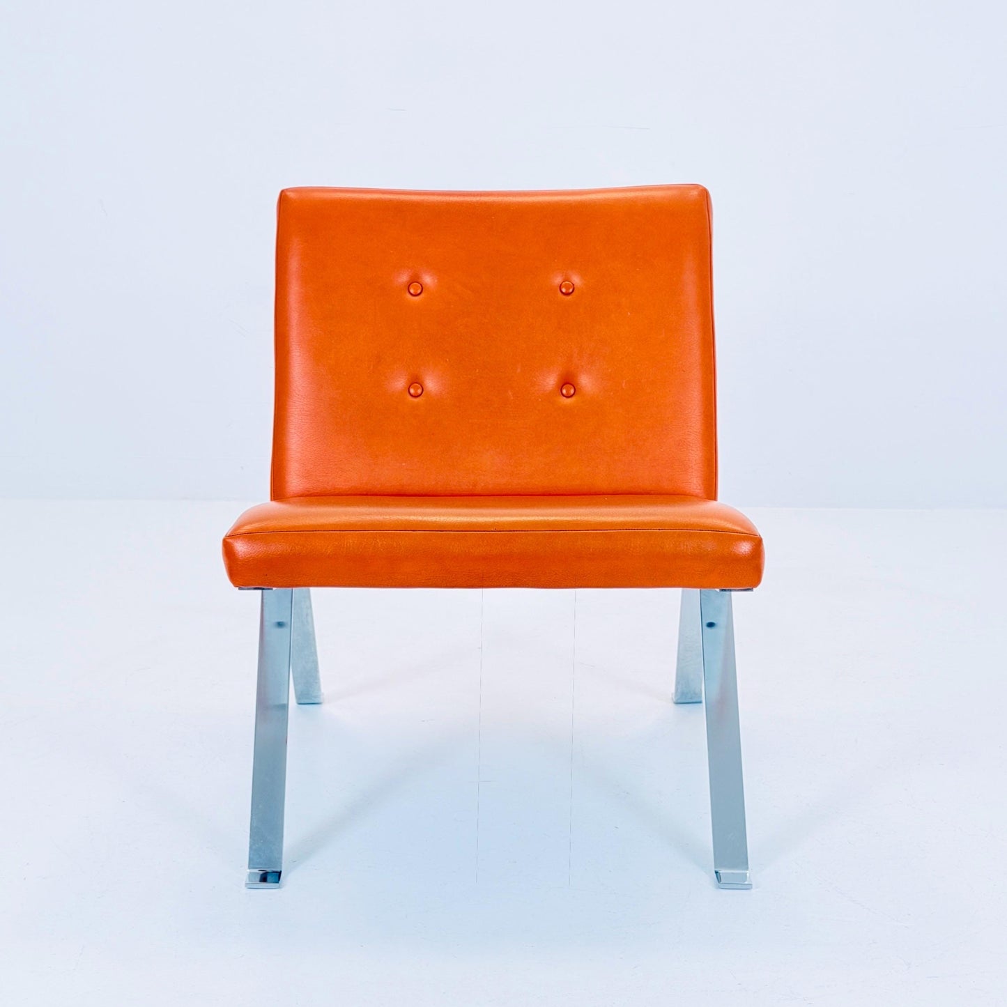 1 of 3 Mid century leather lounge Euro M1600 chair by Hans Eichenberger for Girsberger - 1960s Switzerland