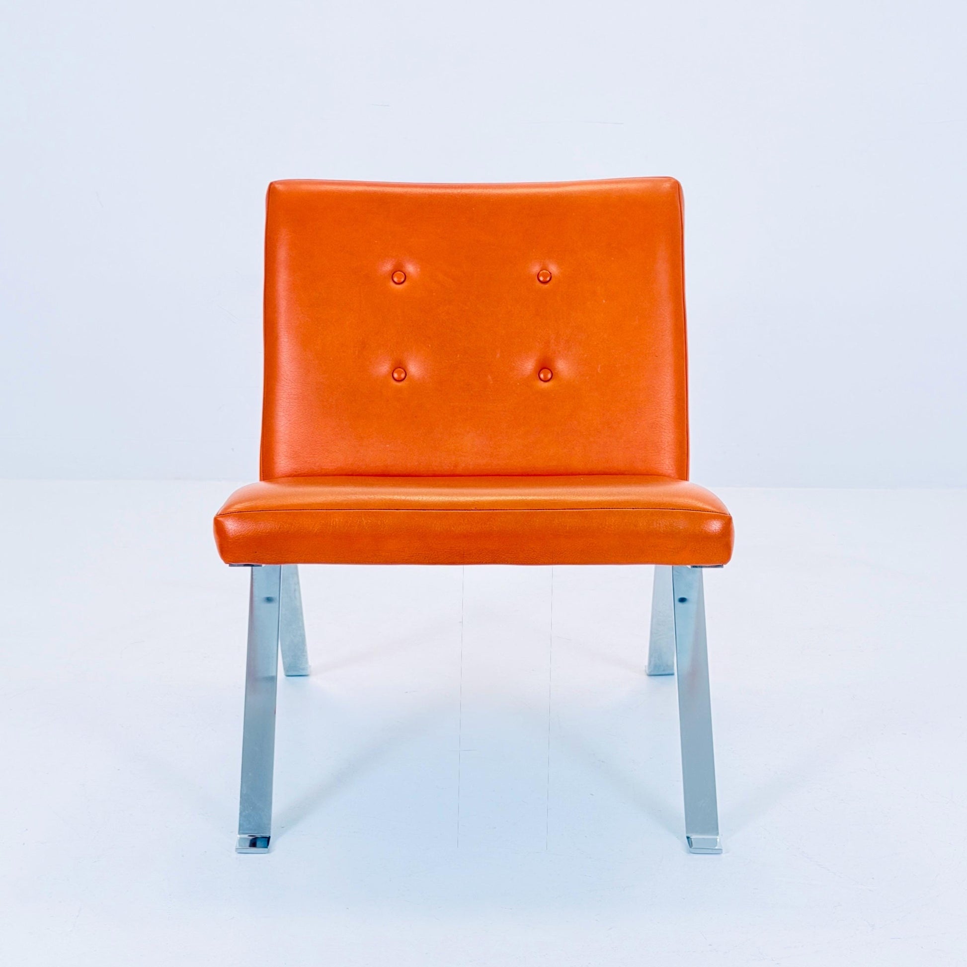 1 of 3 Mid century leather lounge Euro M1600 chair by Hans Eichenberger for Girsberger - 1960s Switzerland