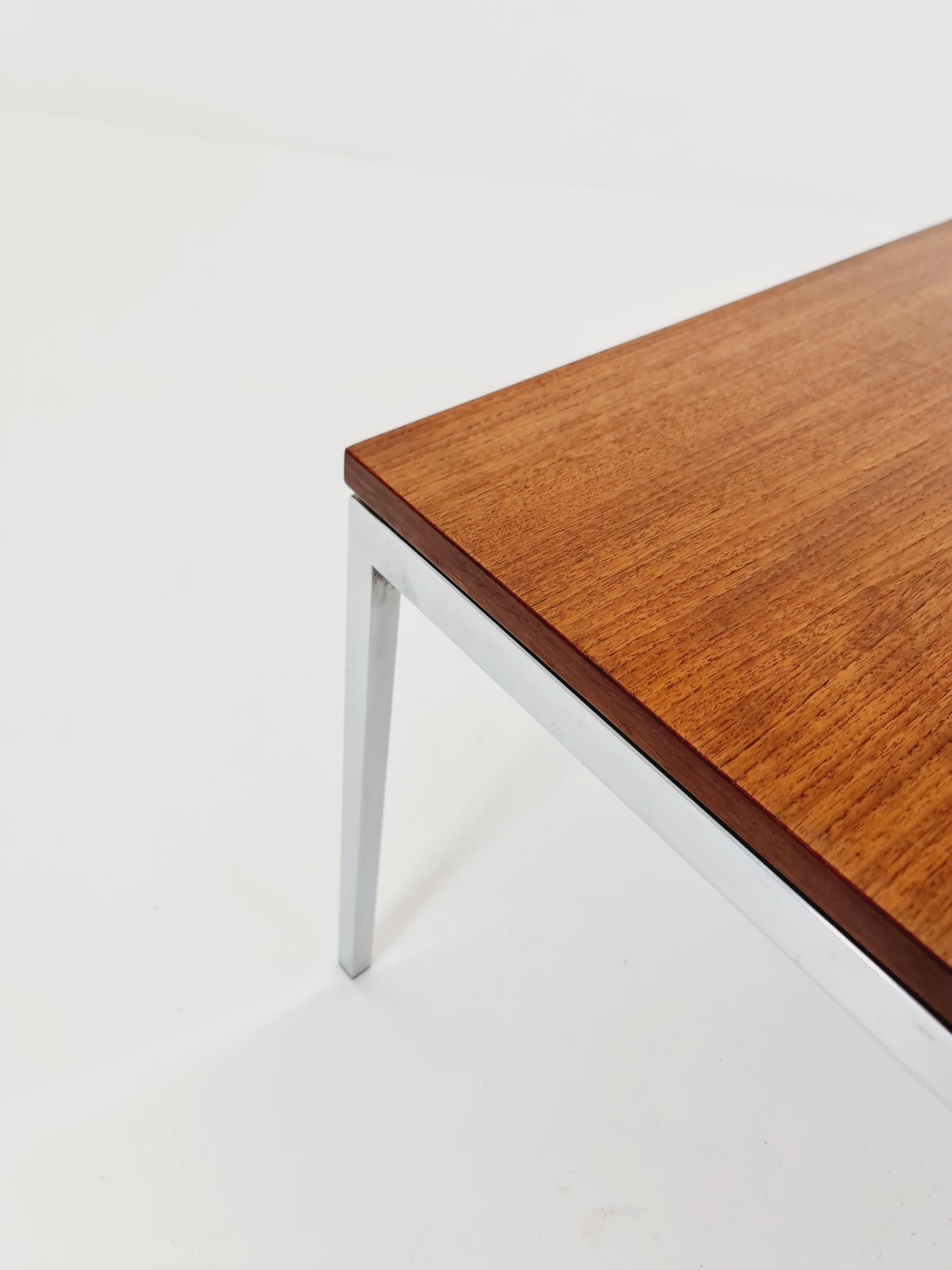 German Teak with chrom legs Coffee /Side Table Table by By knoll international , 1960s