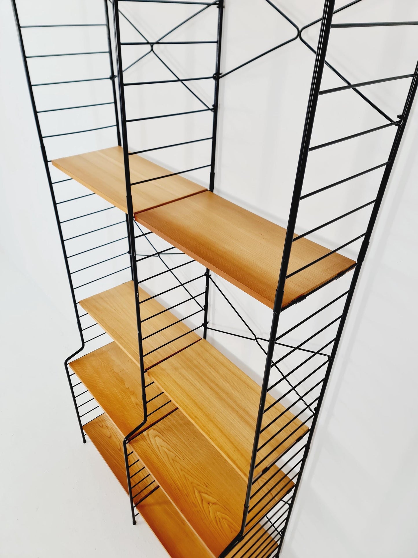 Freestanding vintage string bookshelf in Eshe , 1950s by WHB Germnay