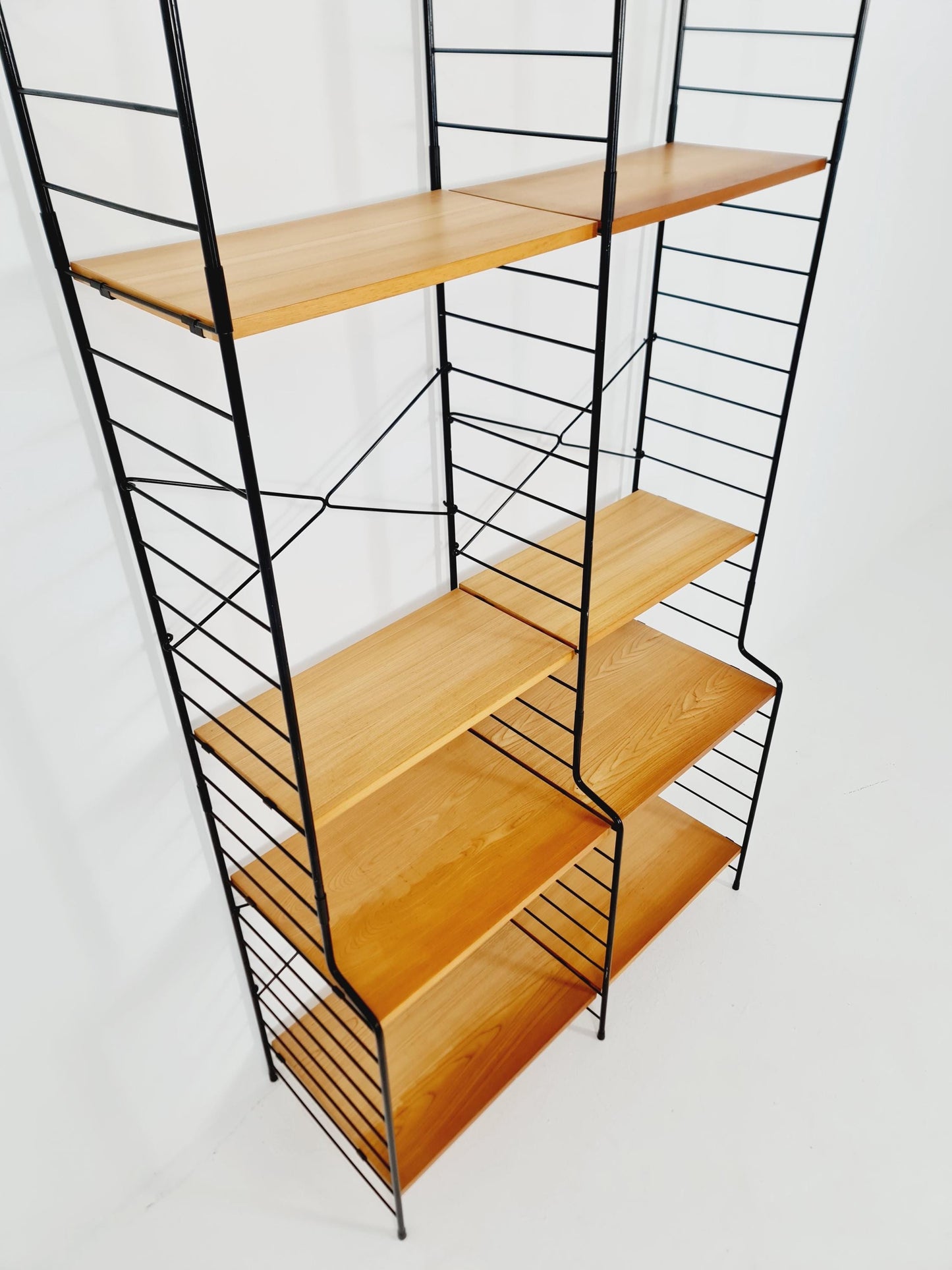 Freestanding vintage string bookshelf in Eshe , 1950s by WHB Germnay