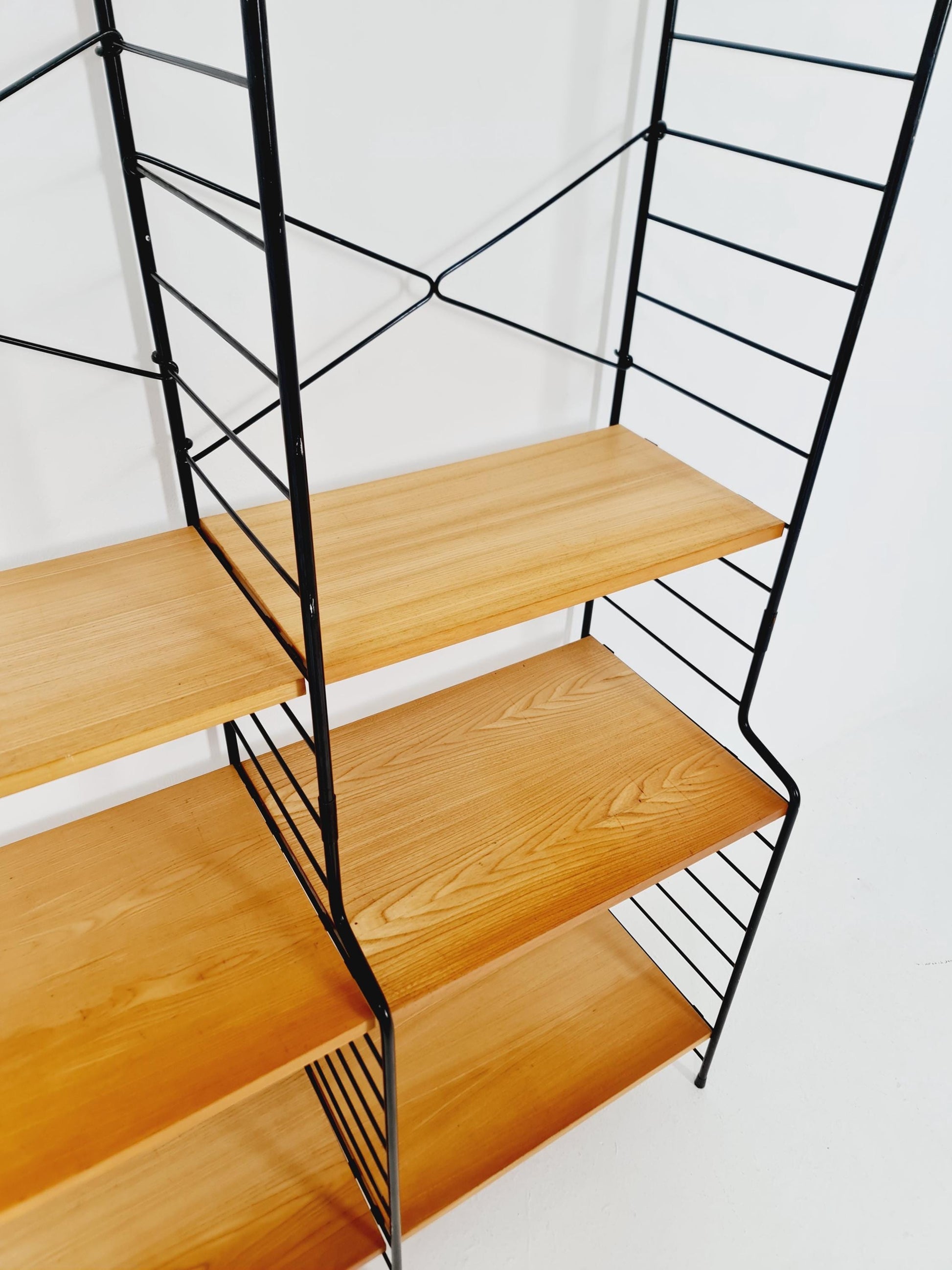 Freestanding vintage string bookshelf in Eshe , 1950s by WHB Germnay