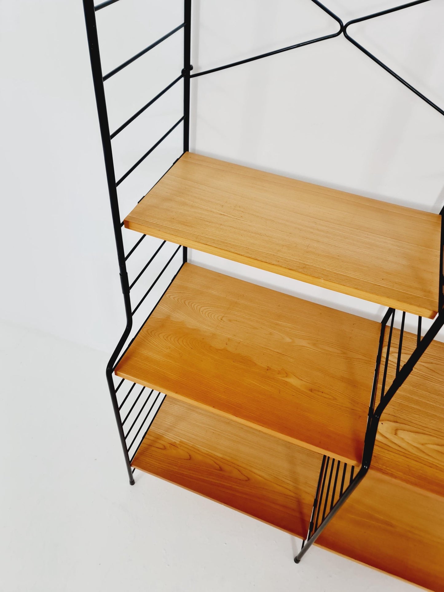 Freestanding vintage string bookshelf in Eshe , 1950s by WHB Germnay
