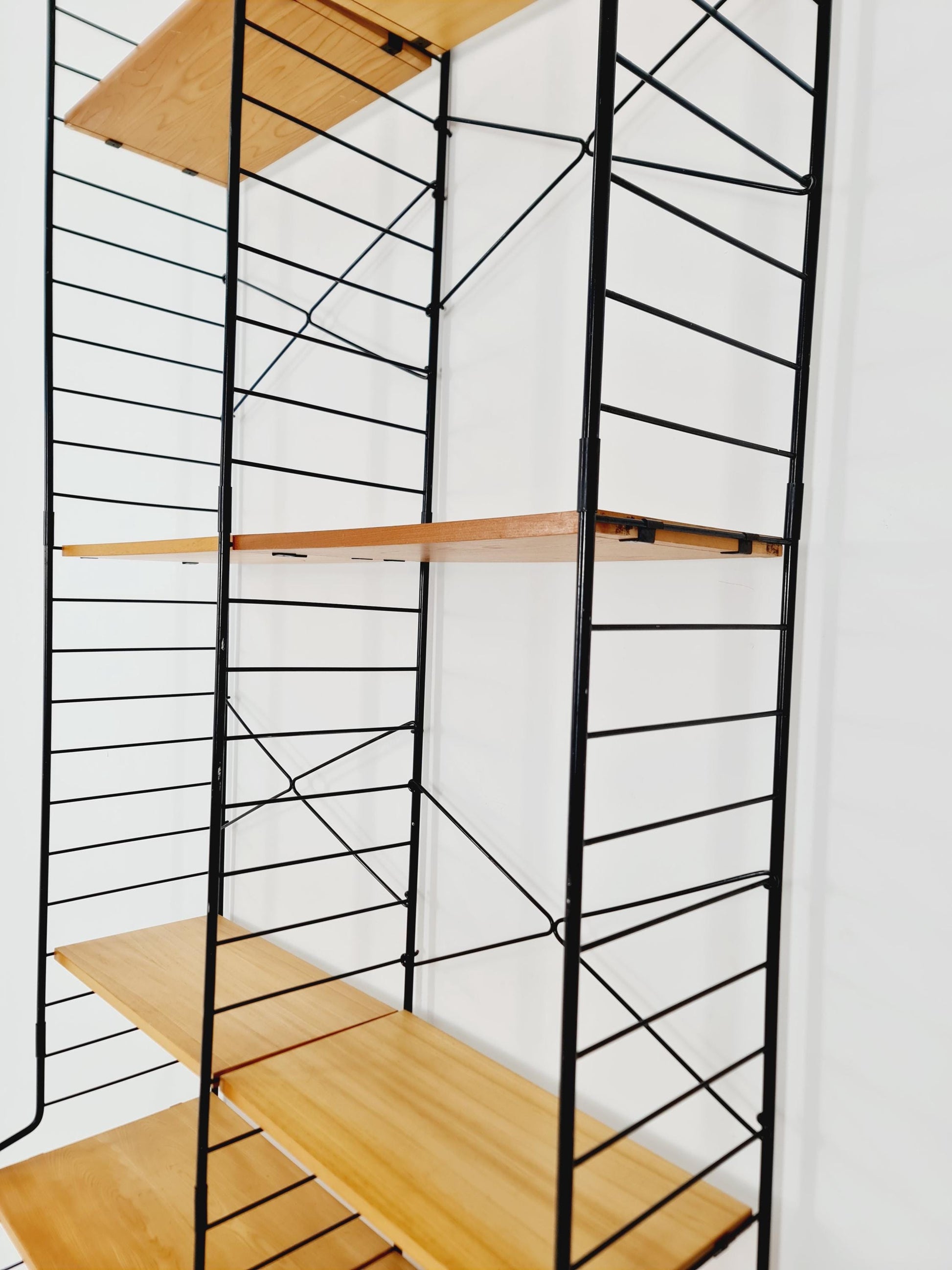 Freestanding vintage string bookshelf in Eshe , 1950s by WHB Germnay