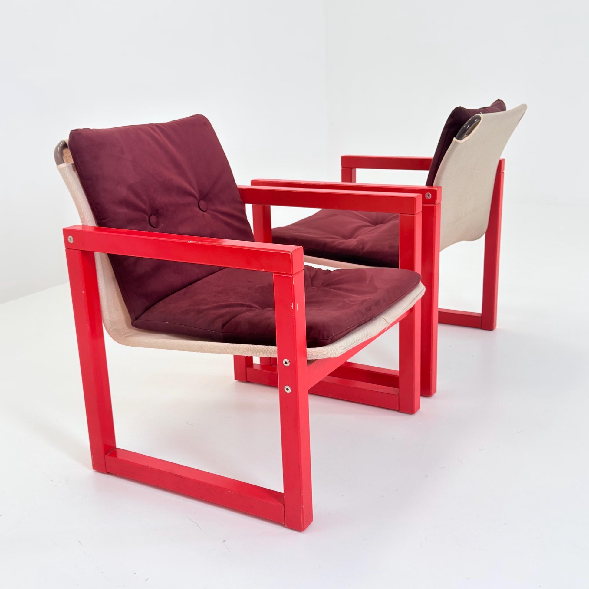 Mid Century Diana Safari Lounge Chairs – Set of Two by Karin Mobring for IKEA, 1970s