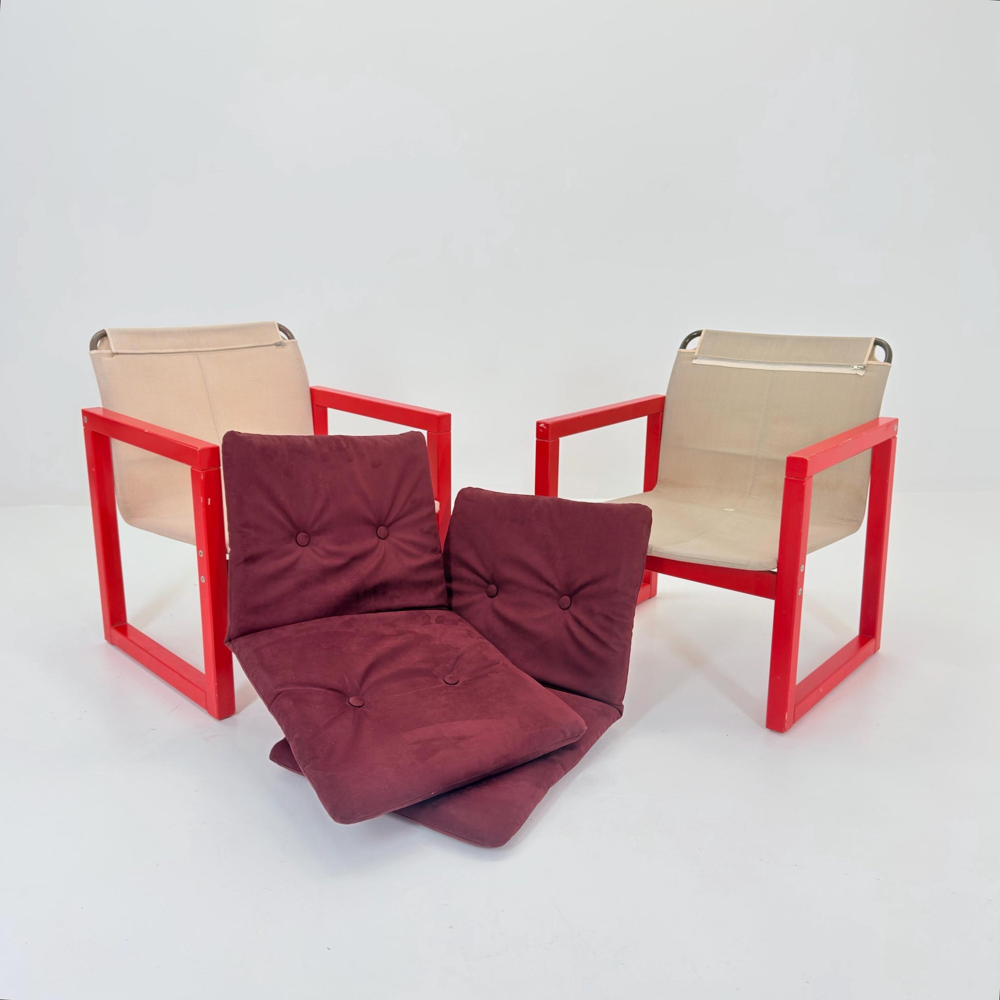 Mid Century Diana Safari Lounge Chairs – Set of Two by Karin Mobring for IKEA, 1970s