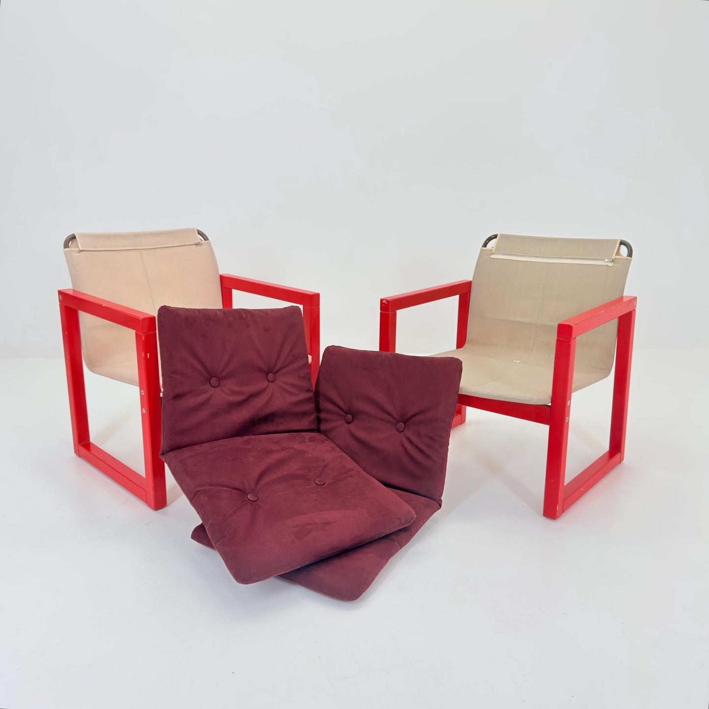 Mid Century Diana Safari Lounge Chairs – Set of Two by Karin Mobring for IKEA, 1970s