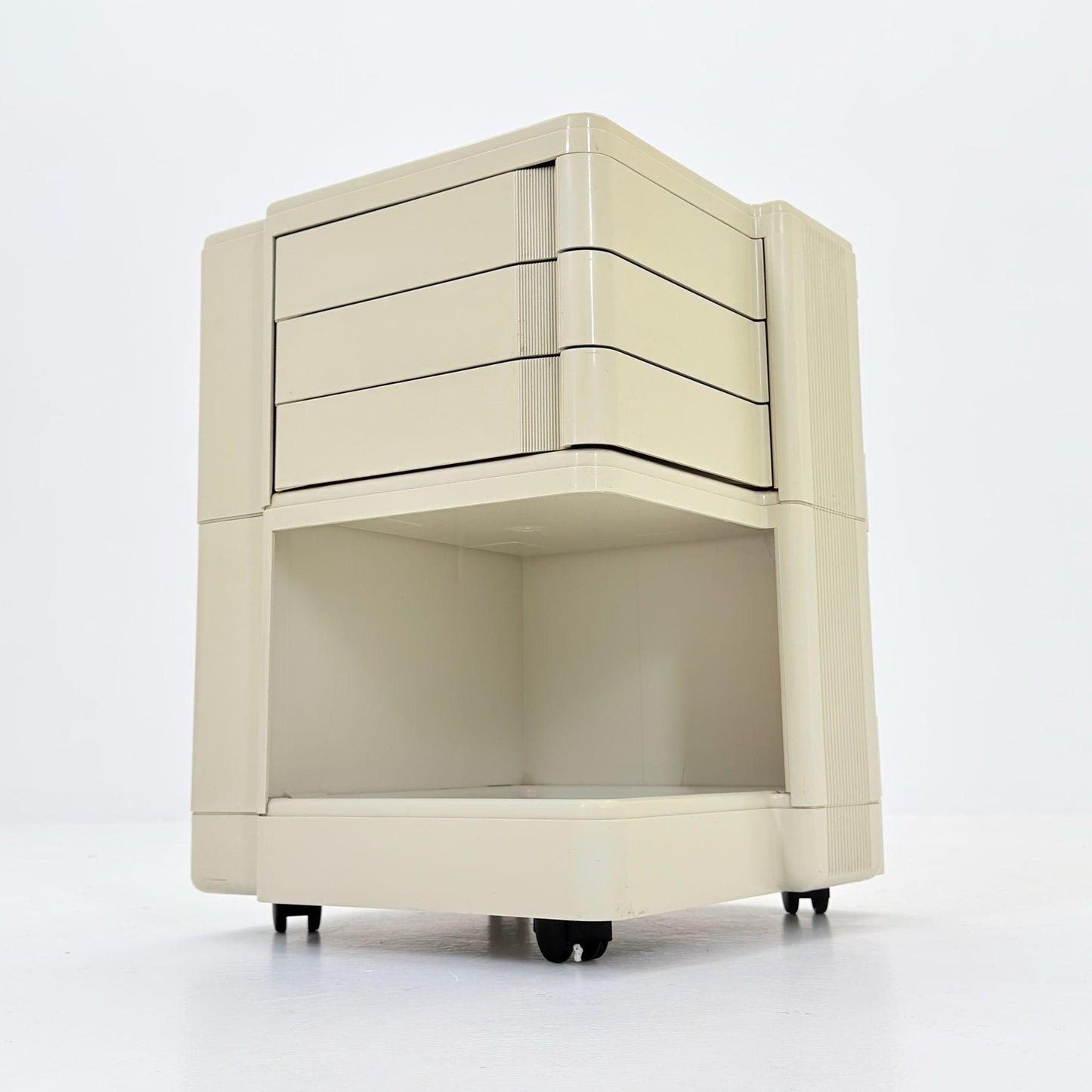 Rare Neolt Superstile Organizer Trolley | Italian Mid Century Storage Cart | Vintage ABS Office Design 1970s.