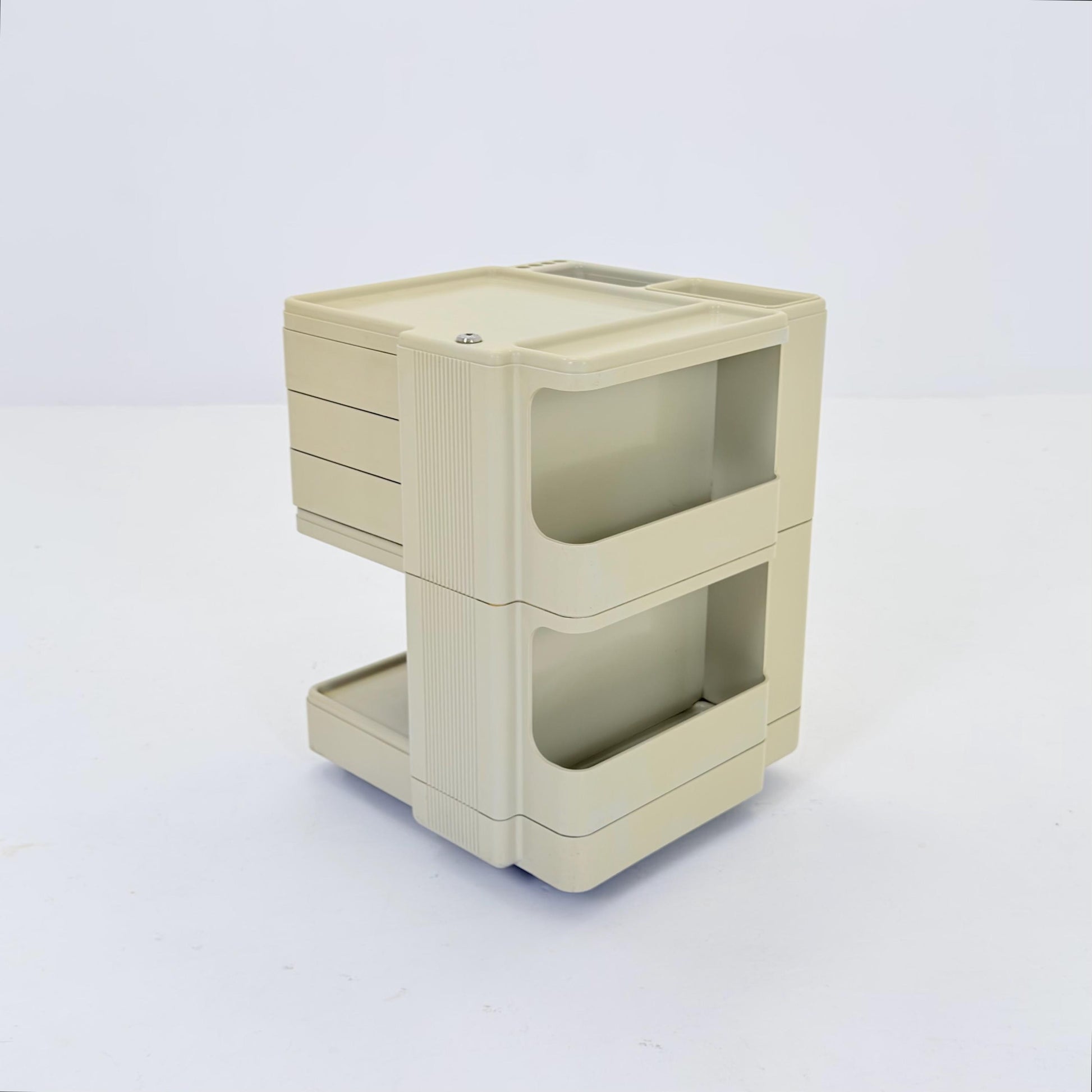 Rare Neolt Superstile Organizer Trolley | Italian Mid Century Storage Cart | Vintage ABS Office Design 1970s.