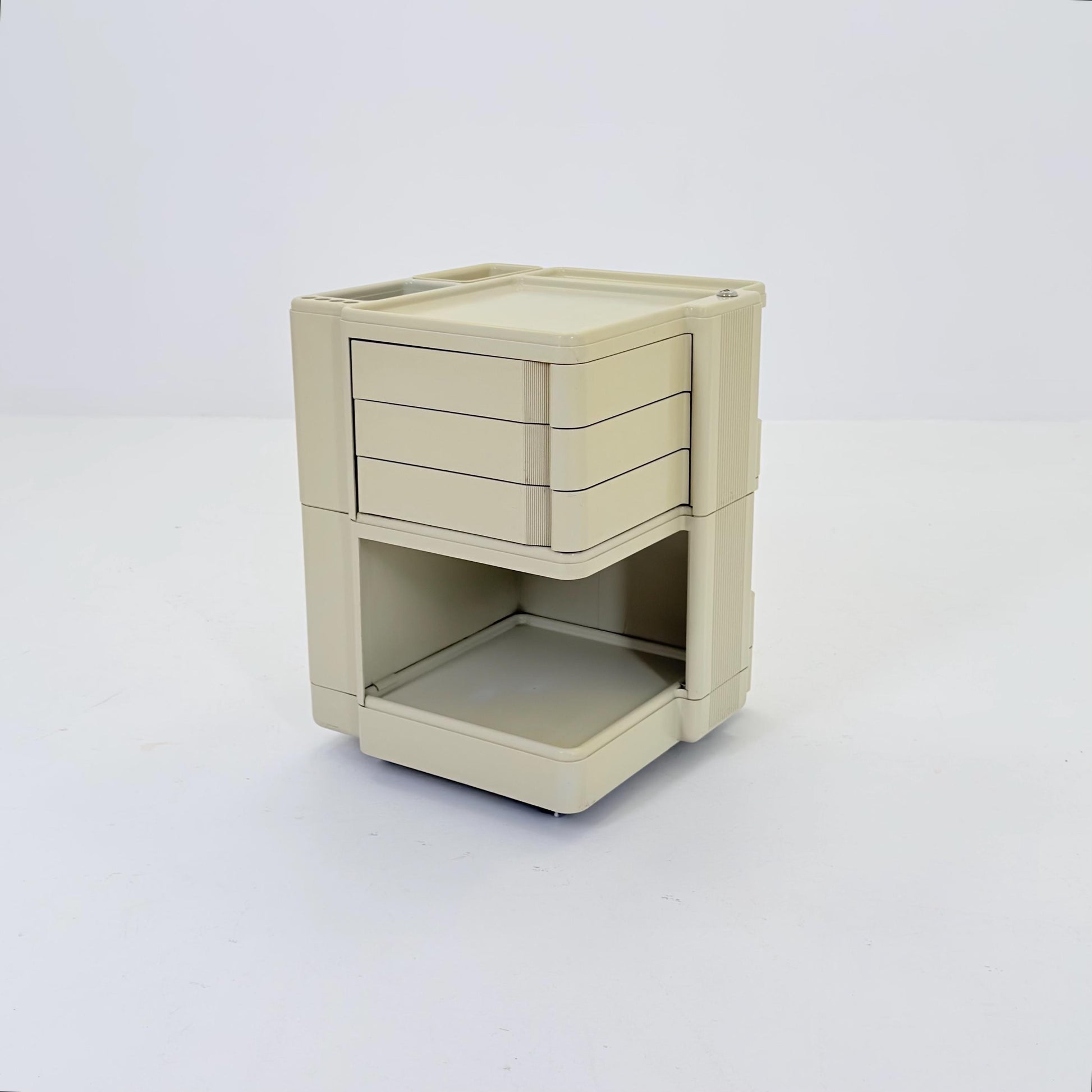 Rare Neolt Superstile Organizer Trolley | Italian Mid Century Storage Cart | Vintage ABS Office Design 1970s.
