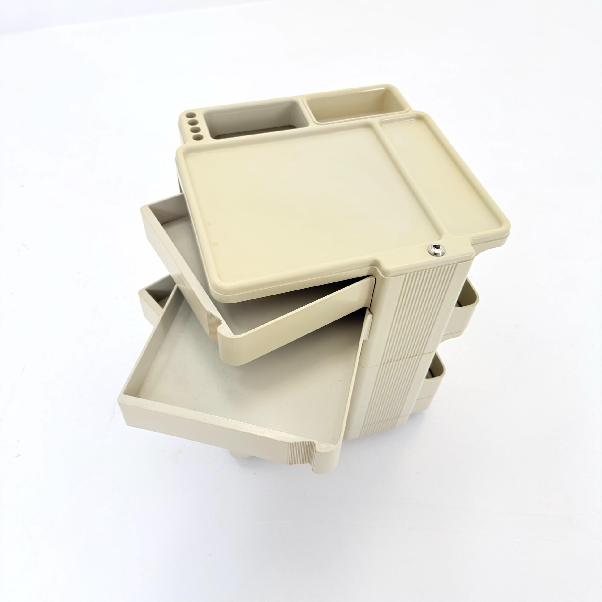 Rare Neolt Superstile Organizer Trolley | Italian Mid Century Storage Cart | Vintage ABS Office Design 1970s.