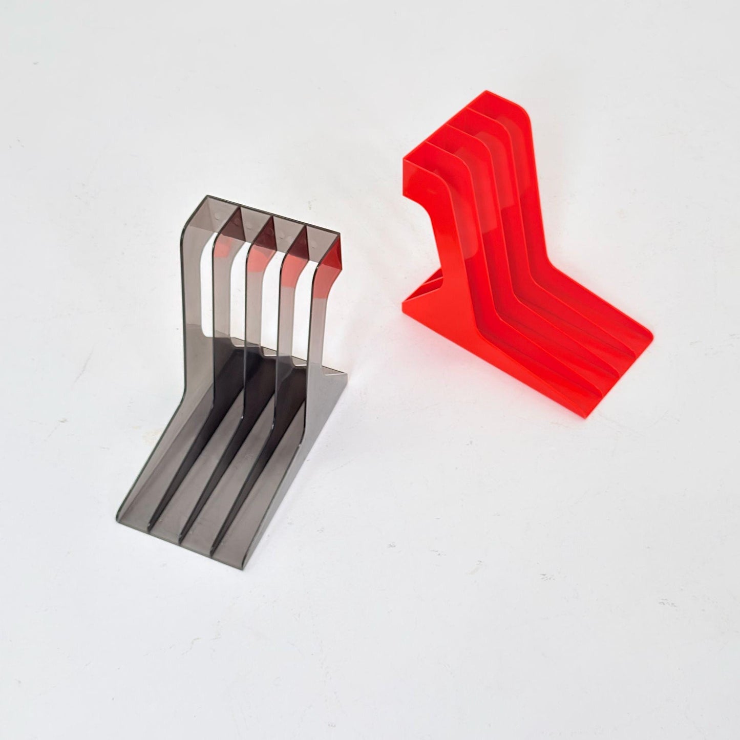 Set of 2 Spaceage Vintage LP rack by Gustavsberg Sven-Eric Juhlin 1970s