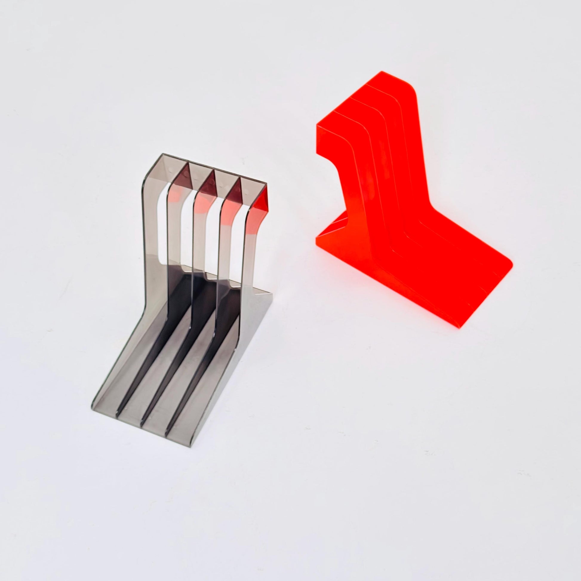 Set of 2 Spaceage Vintage LP rack by Gustavsberg Sven-Eric Juhlin 1970s