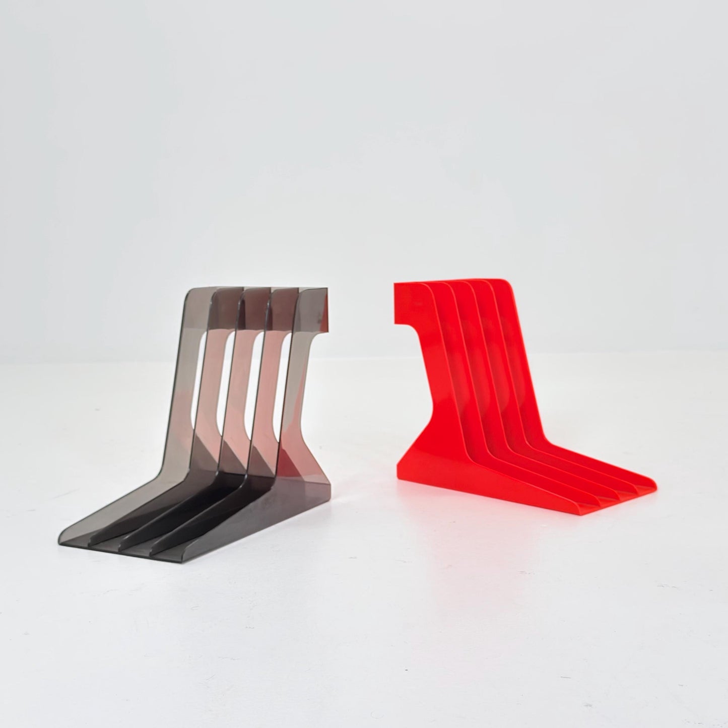 Set of 2 Spaceage Vintage LP rack by Gustavsberg Sven-Eric Juhlin 1970s