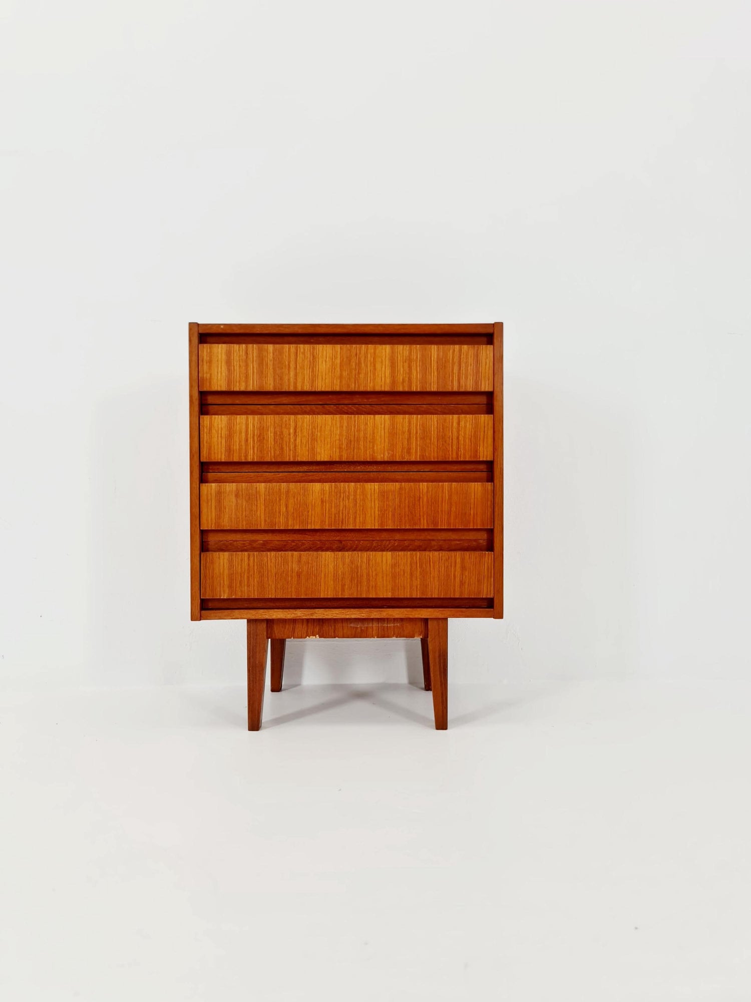 Midcentury German Teak chest of drawers / 4 drawers cabinet by Boehme , 1960s