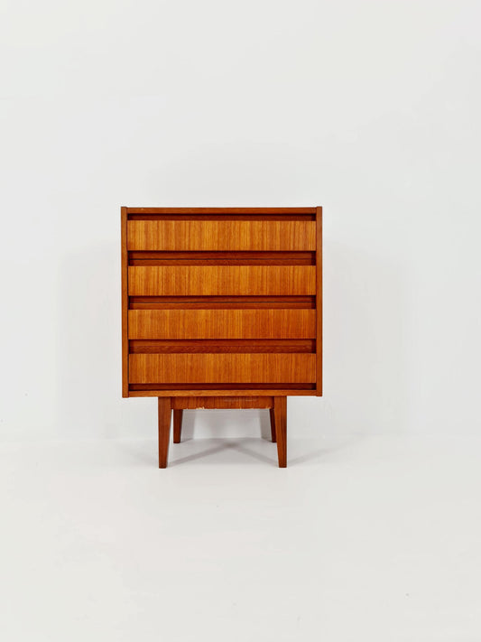 Midcentury German Teak chest of drawers / 4 drawers cabinet by Boehme , 1960s