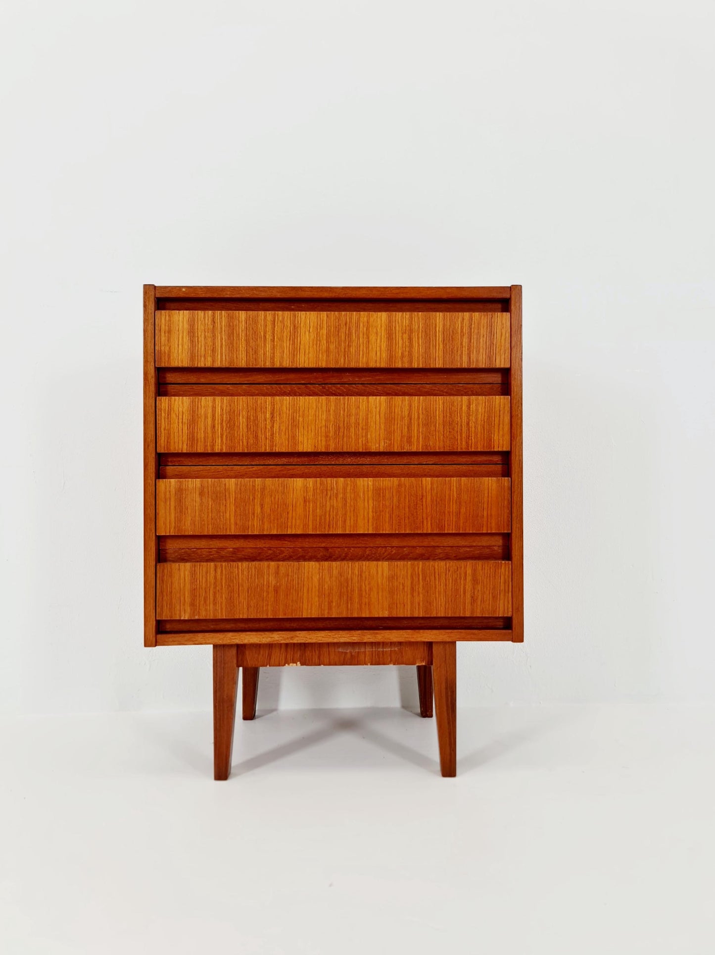 Midcentury German Teak chest of drawers / 4 drawers cabinet by Boehme , 1960s