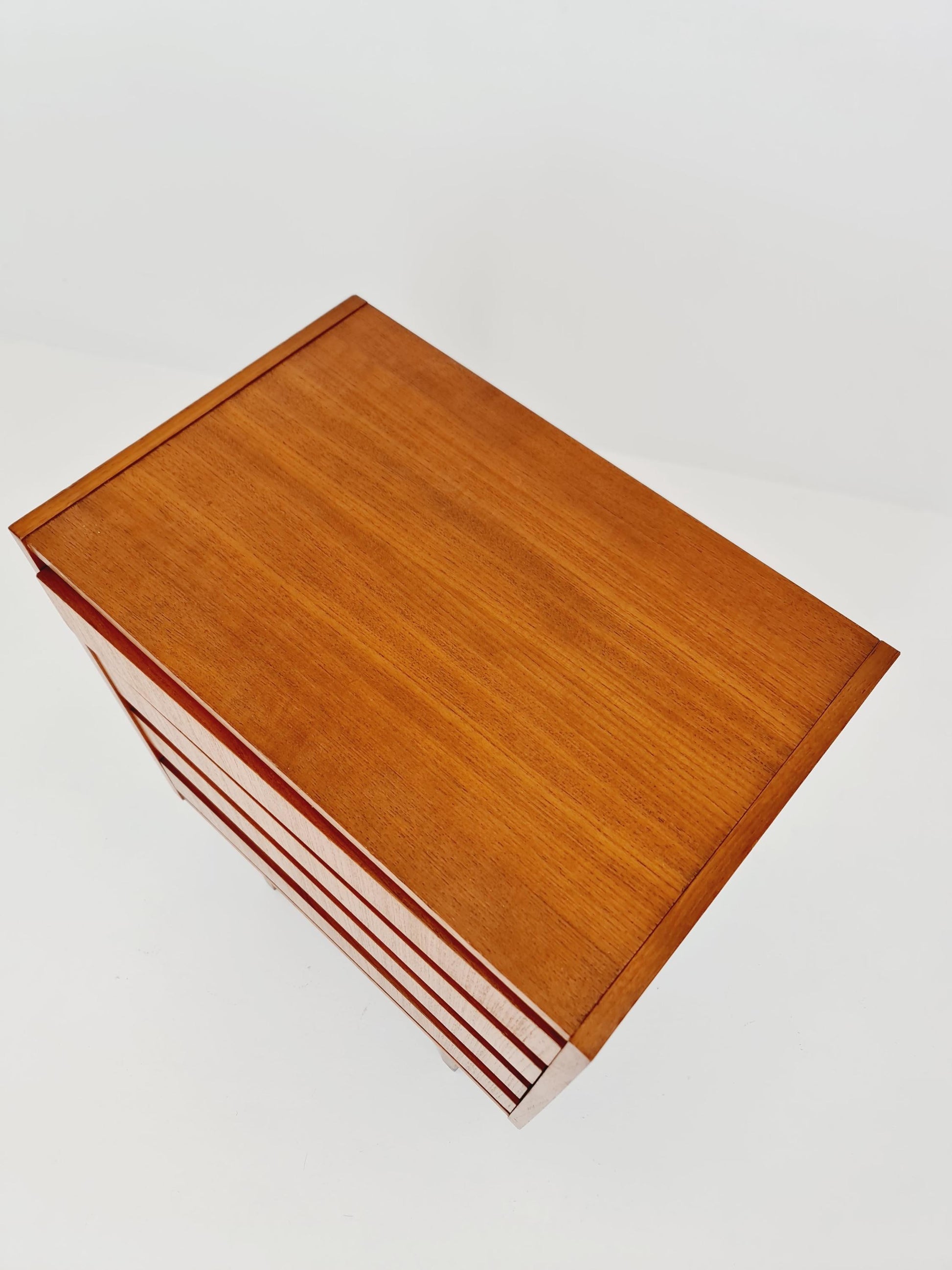 Midcentury German Teak chest of drawers / 4 drawers cabinet by Boehme , 1960s
