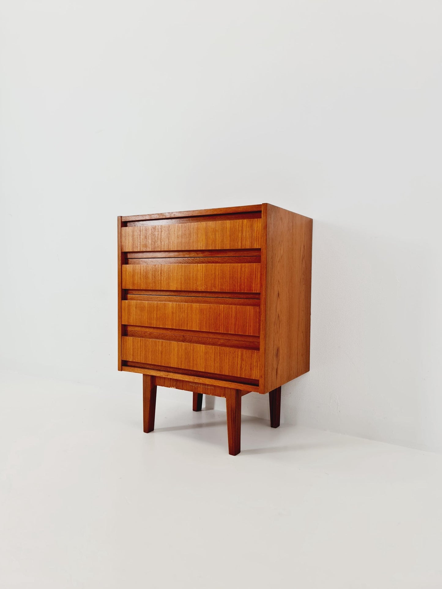 Midcentury German Teak chest of drawers / 4 drawers cabinet by Boehme , 1960s