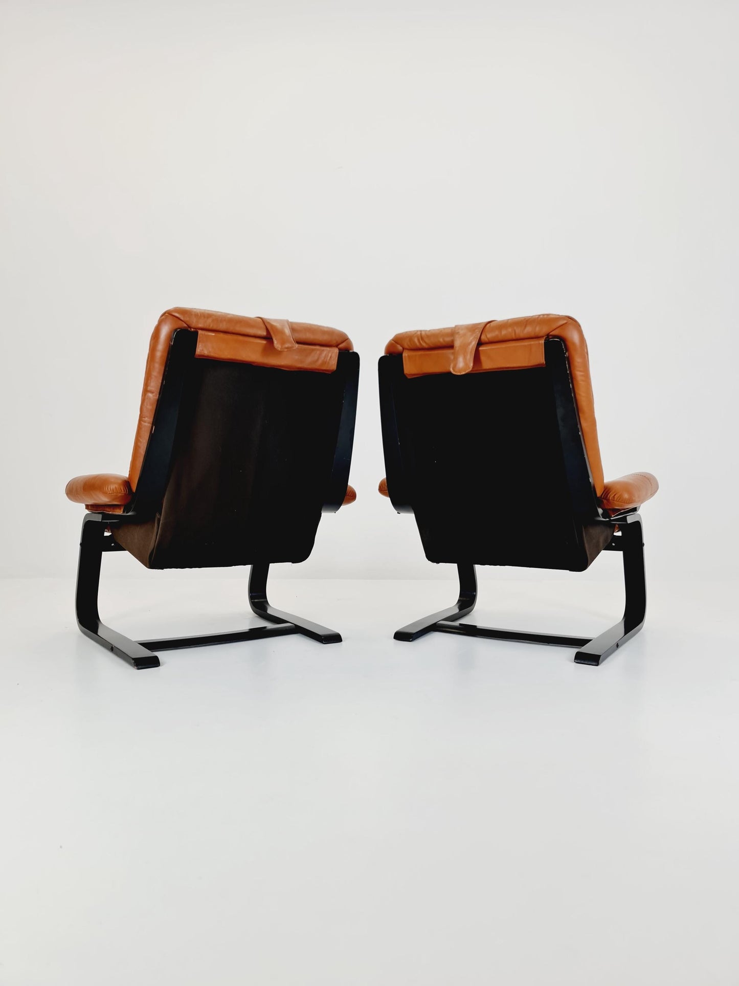 Mid century Armchairs By Ake Fribyter 1970s Set of 2