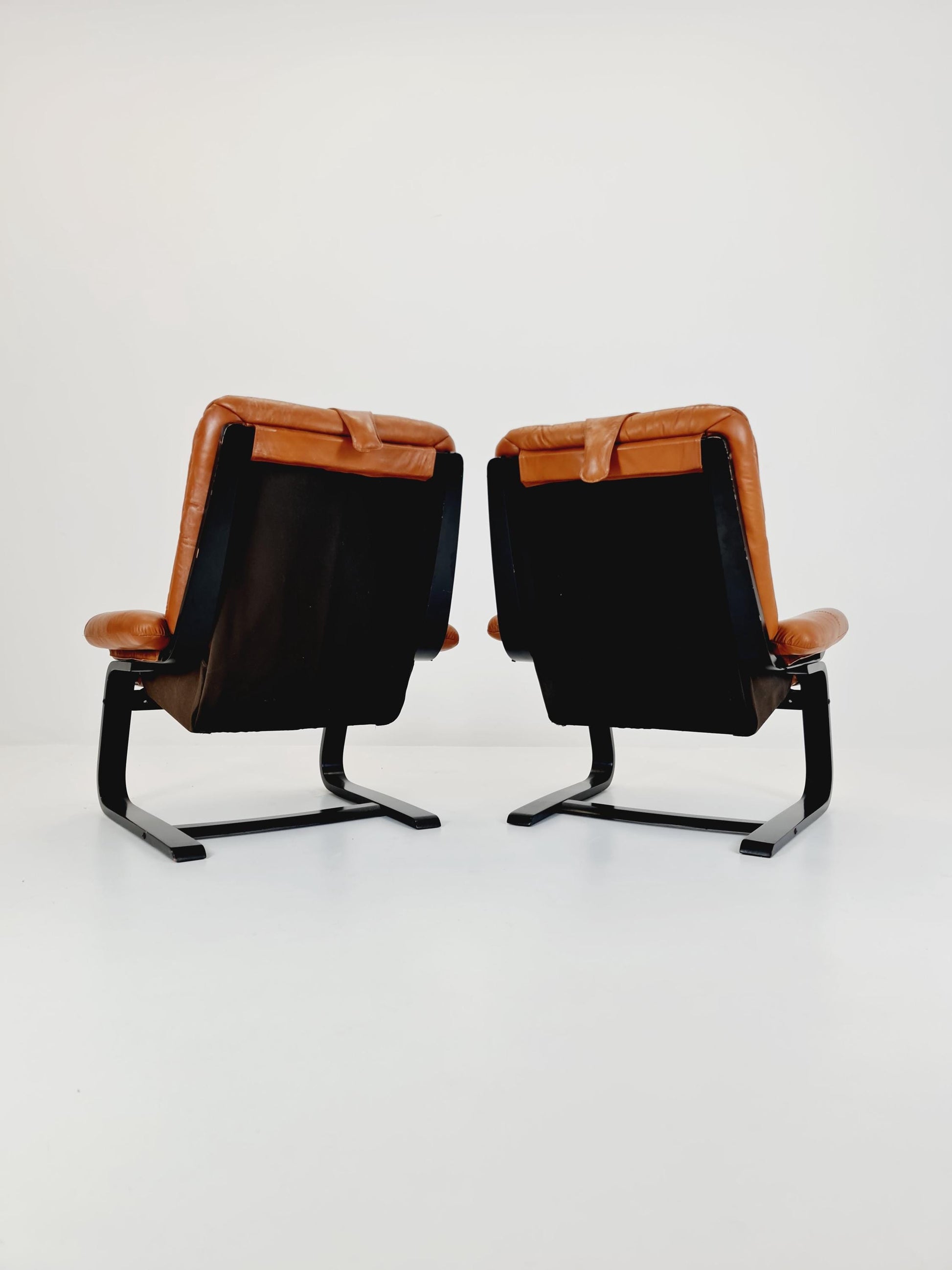 Mid century Armchairs By Ake Fribyter 1970s Set of 2