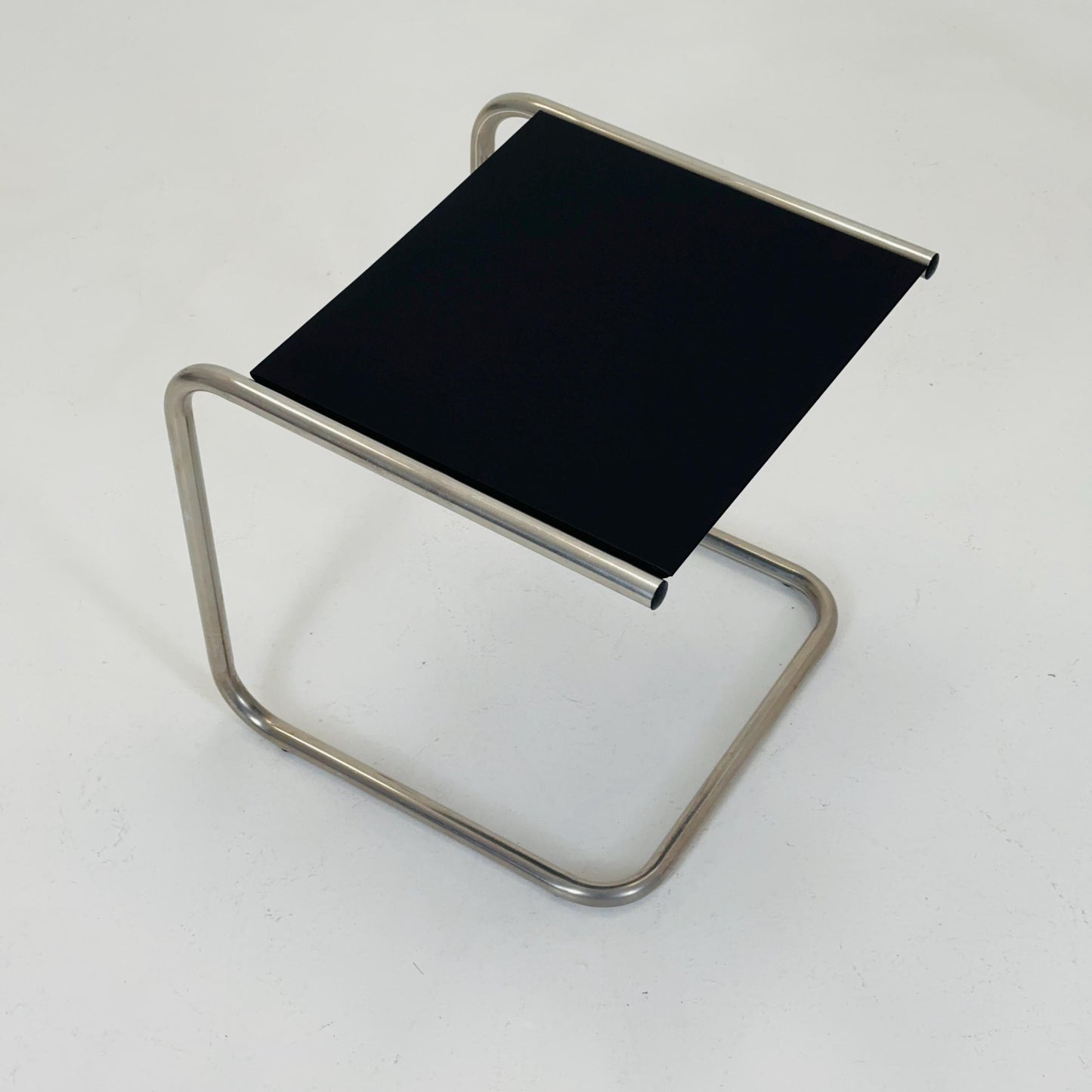 FIAM Club Side Table | Bauhaus Design Italy | Metal & Chrome | Black Modernist Side Table | Outdoor / Indoor