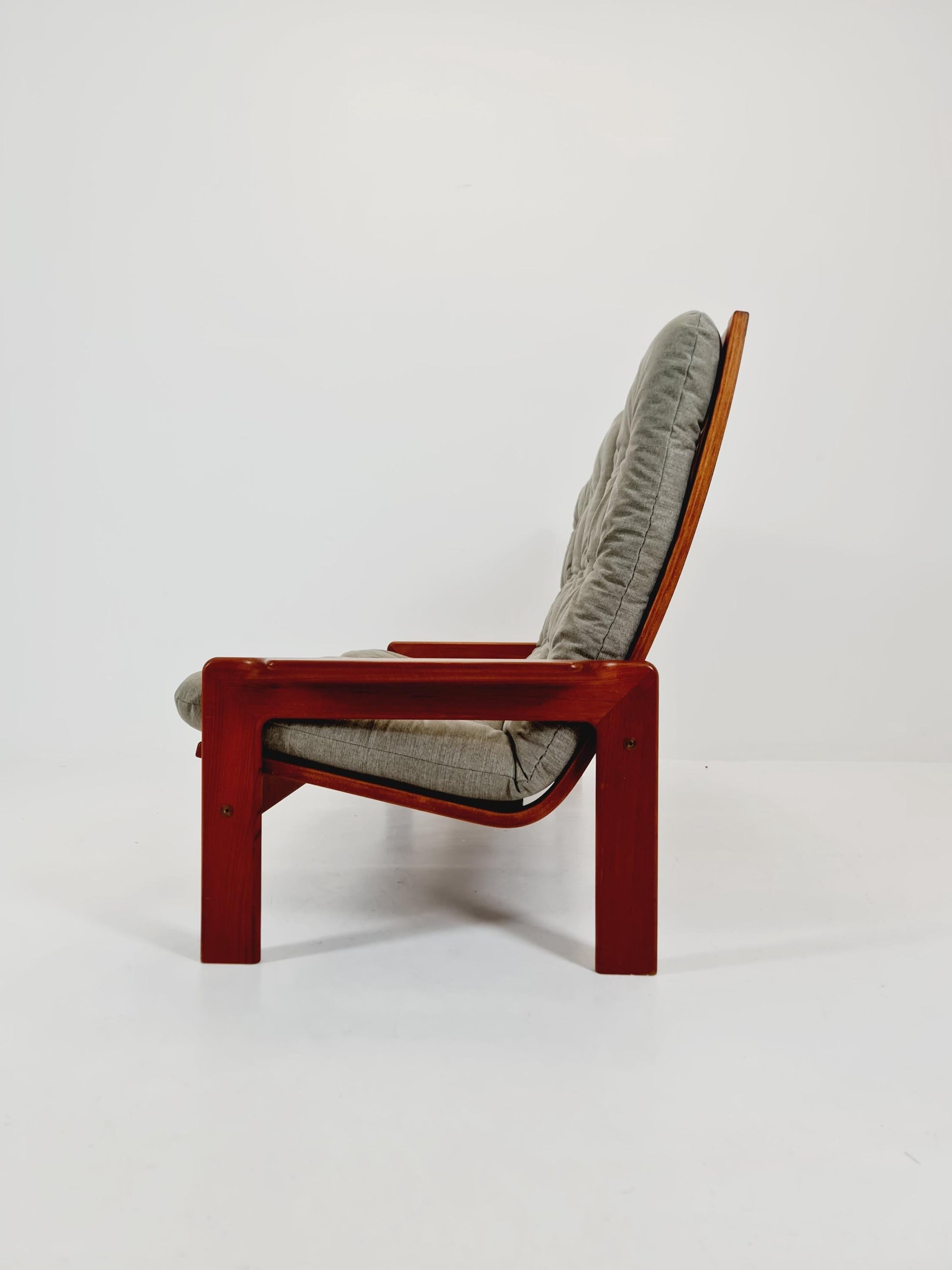 Mid Century couch in teak 3-Seater Sofa by EMC Denmark 1960